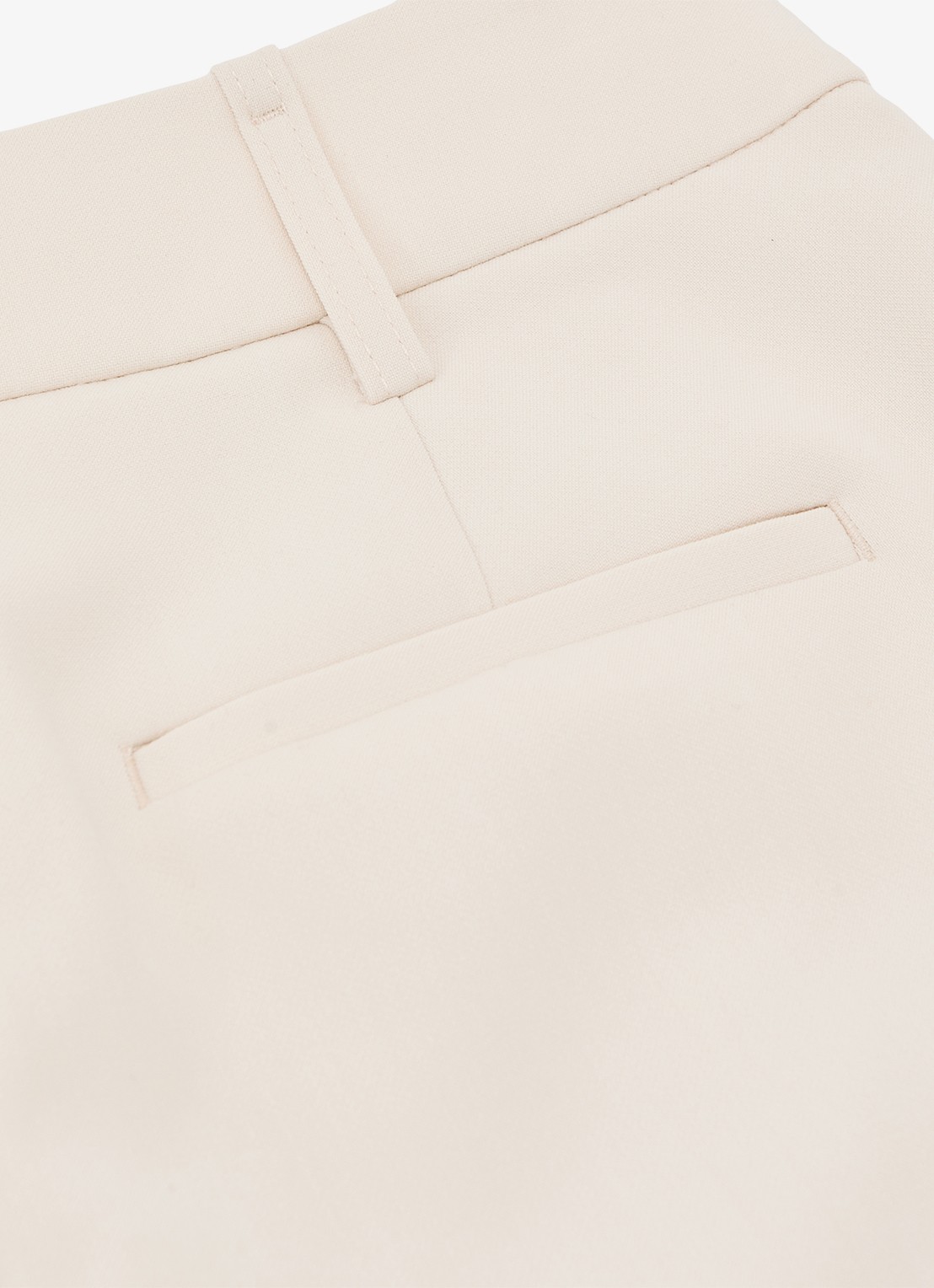 Reiss Leona high waist flared fit pantalon - detail 4 creme