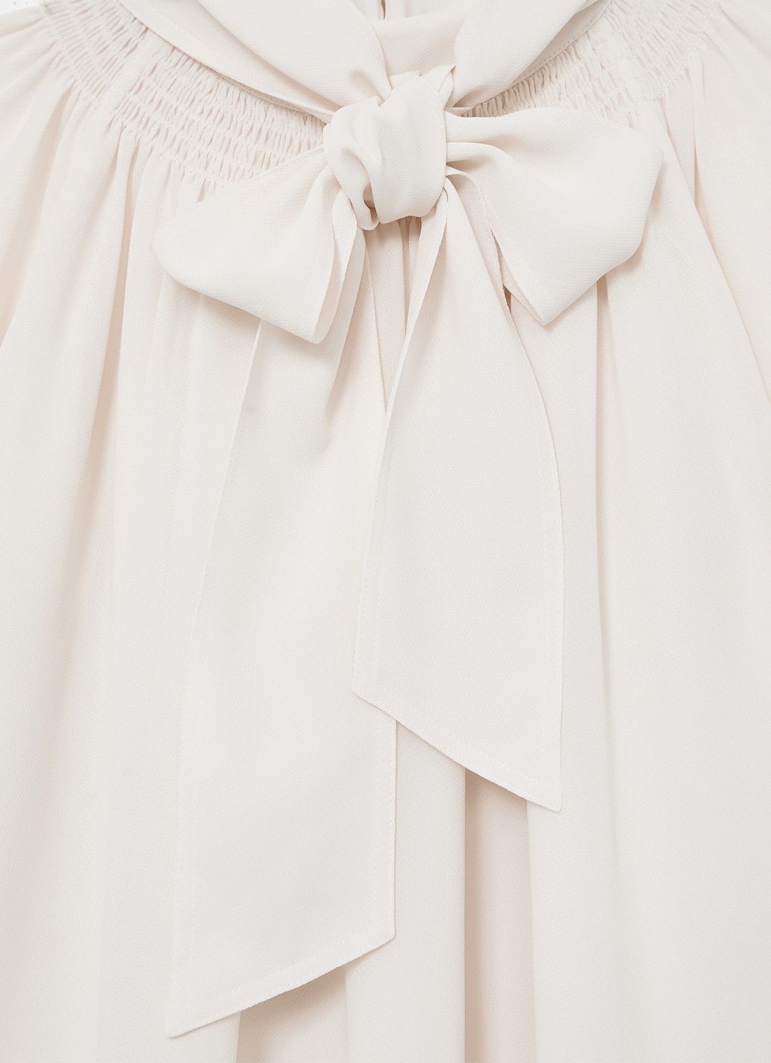 Reiss Lerina blouse met sjaalkraag - detail 6 wit
