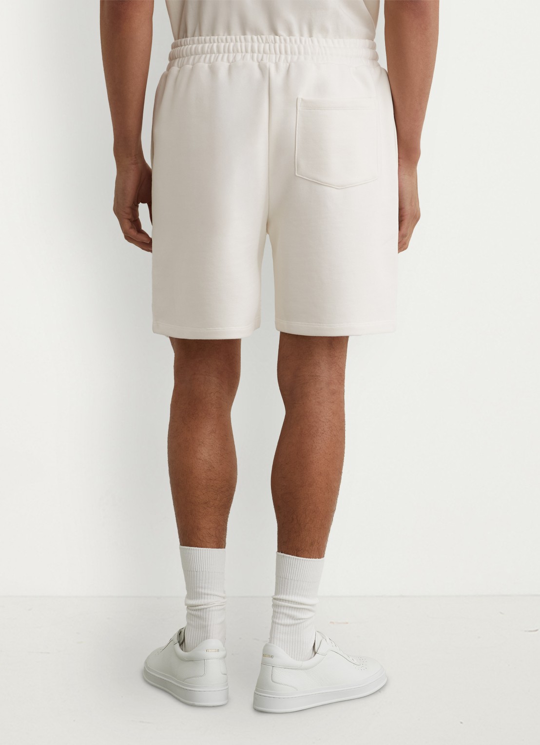 Reiss Levin straight fit korte broek met steekzakken - achterkant gebroken wit