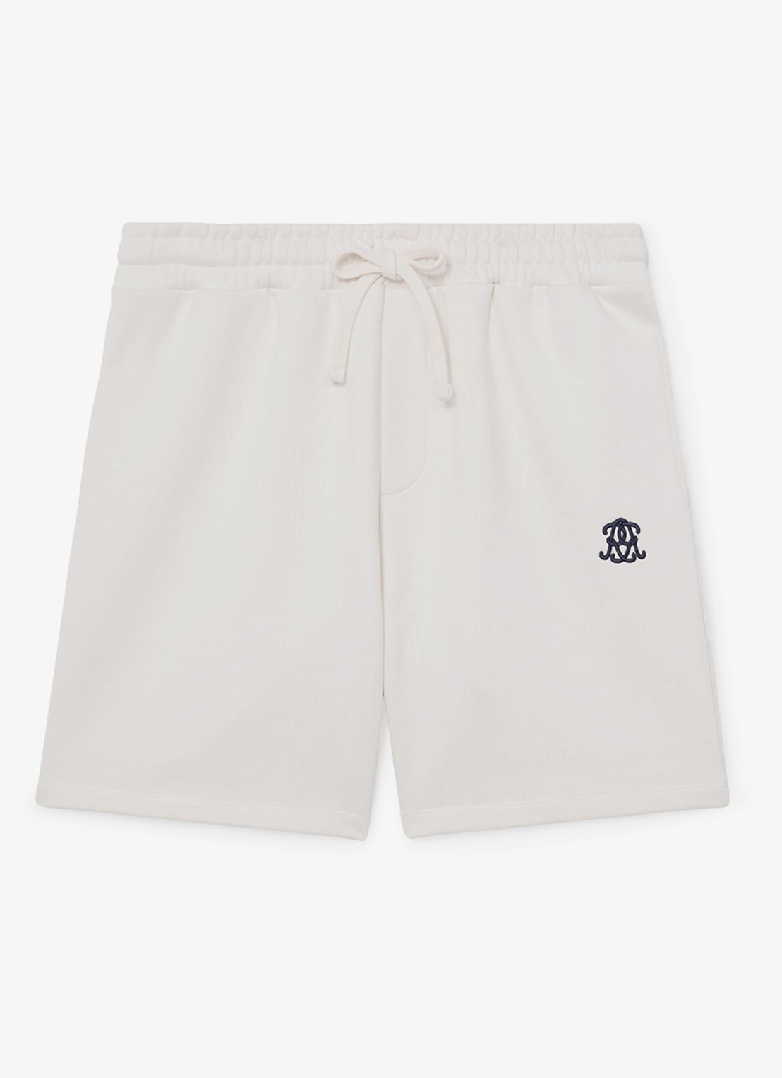Reiss Levin straight fit korte broek met steekzakken - voorkant 5 gebroken wit