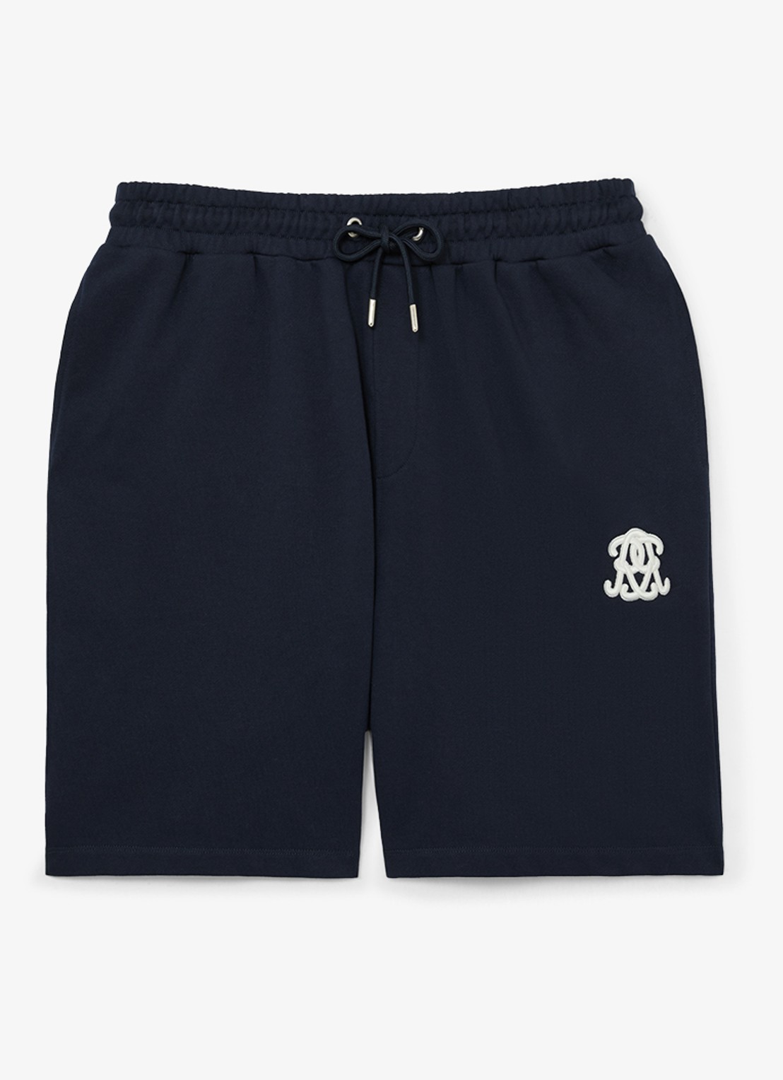 Reiss Levin straight fit korte broek met steekzakken - voorkant 5 donkerblauw