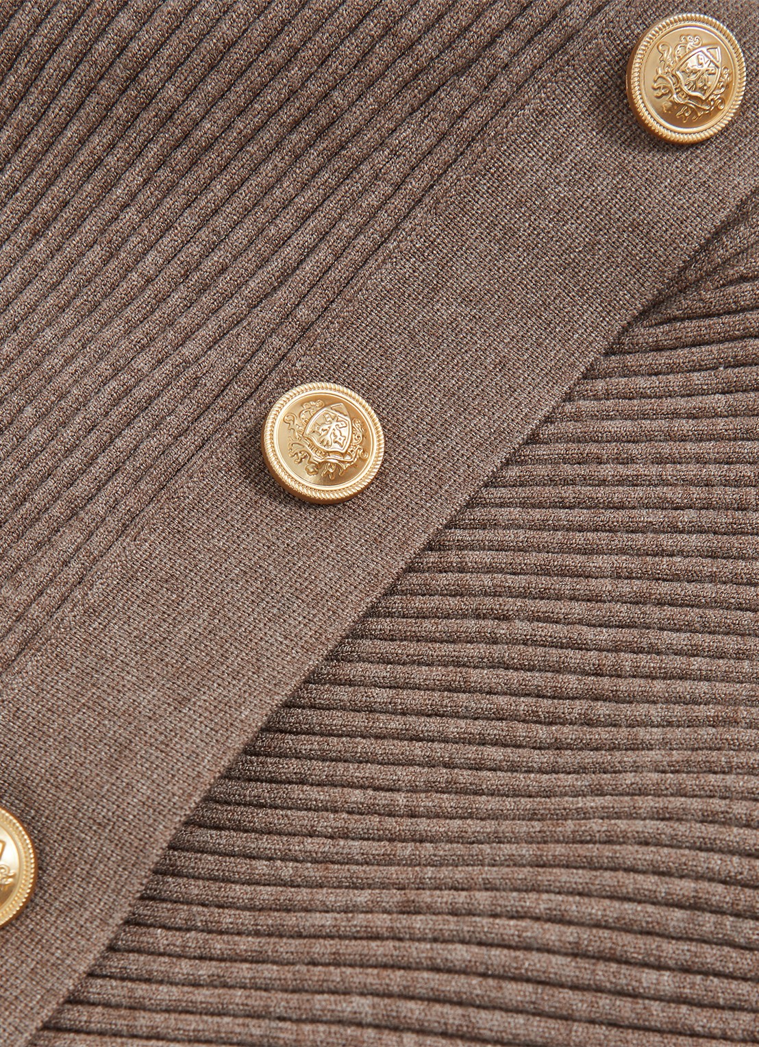 Reiss Lexi ribgebreide top met geknoopt detail - detail 4 taupe