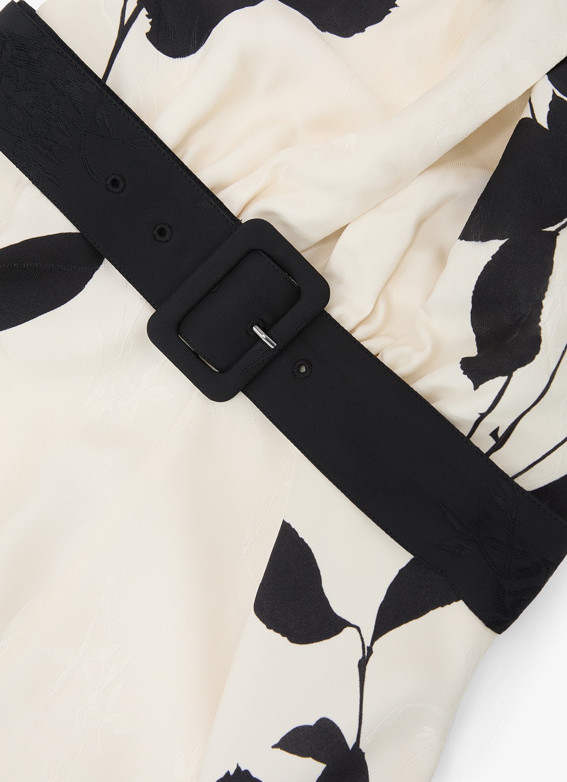 Reiss Libby midi jurk met bloemenprint - detail 7 ivoor