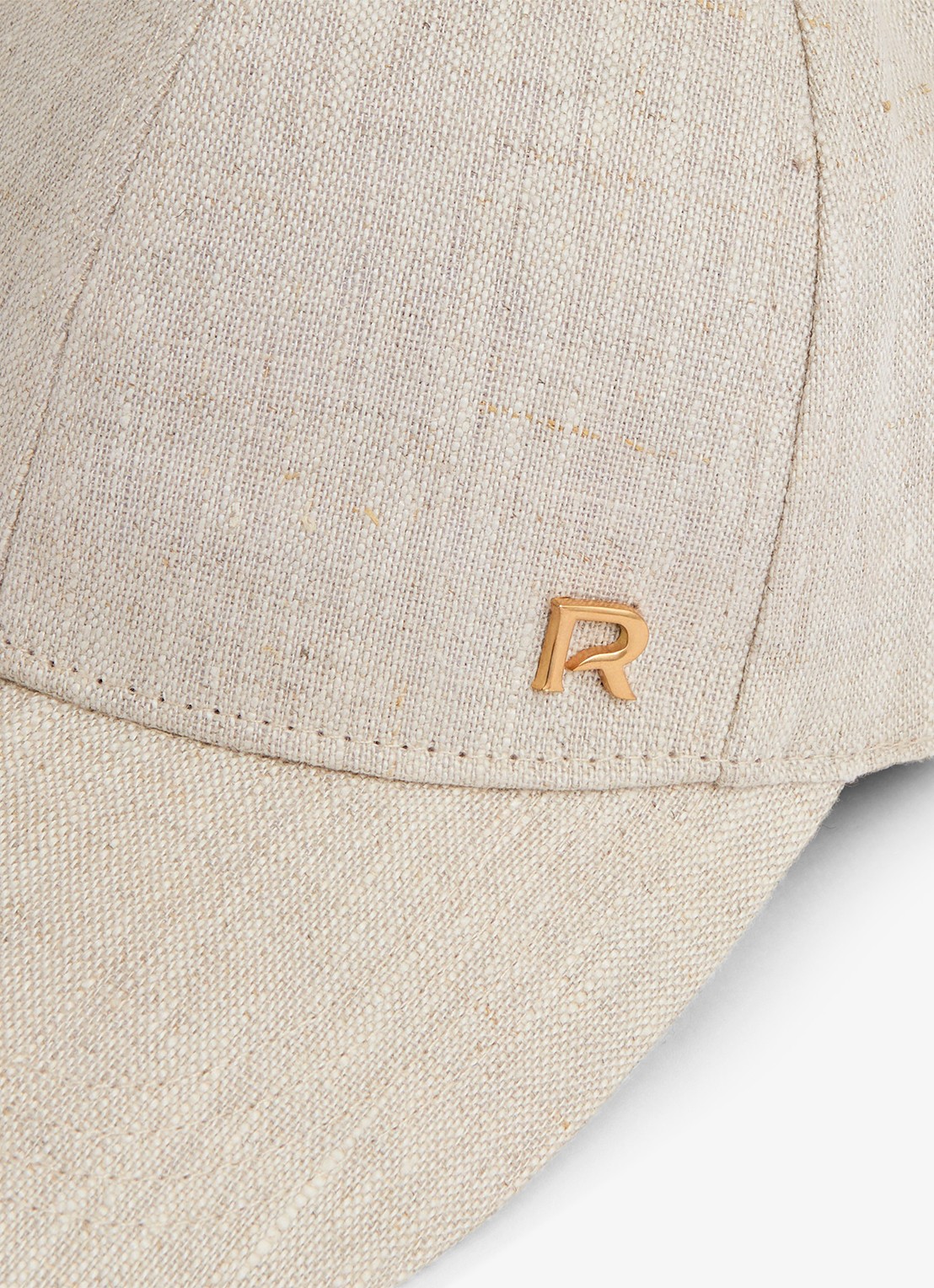 Reiss Lilly pet van linnen - detail 3 gebroken wit