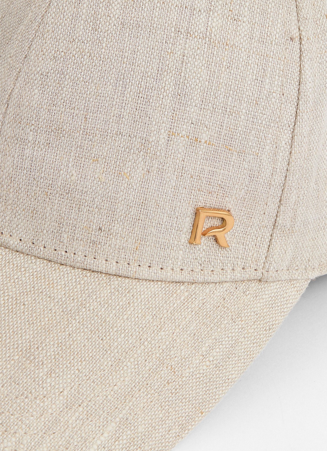 Reiss Lilly pet van linnen - detail 4 gebroken wit