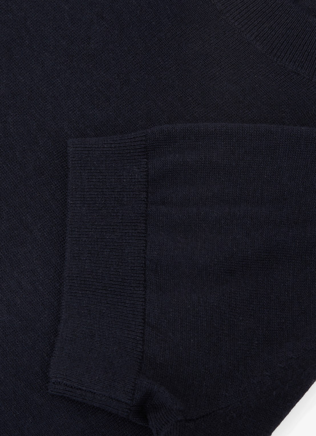 Reiss Livy fijngebreide top in linnenblend - detail 4 donkerblauw