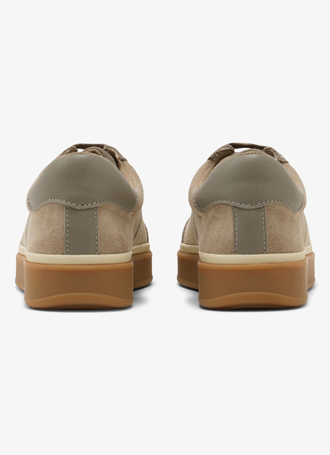 Reiss Lizzie sneaker van suède - achterkant 9 taupe