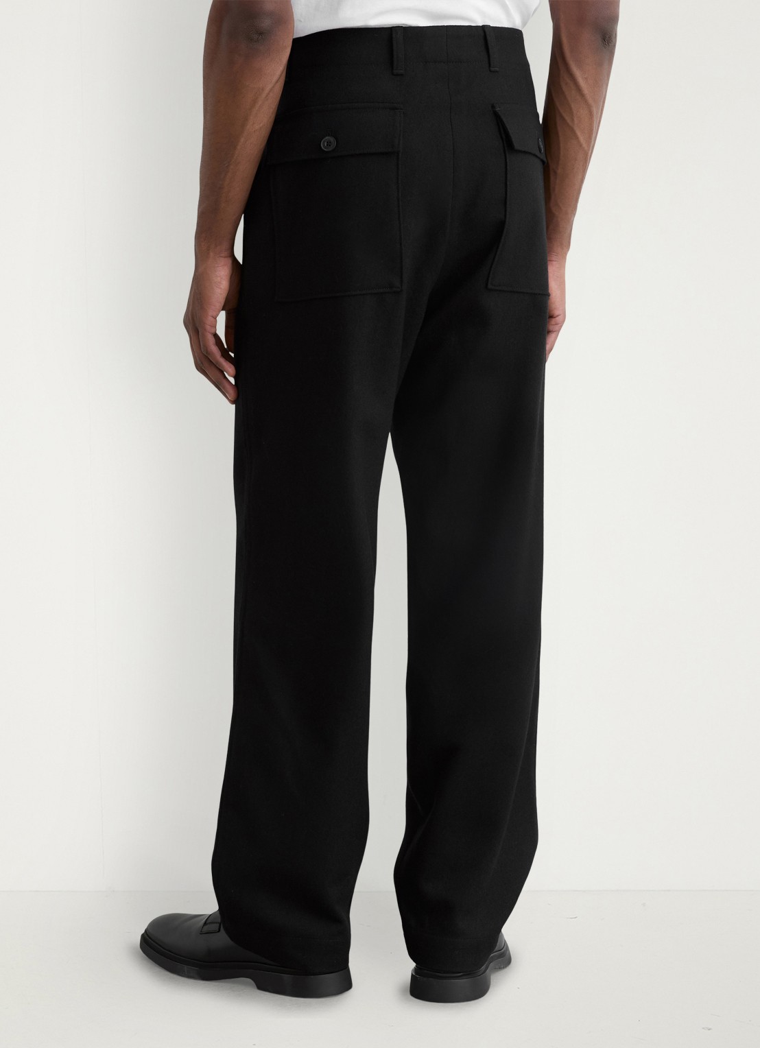 Reiss Loose fit pantalon met steekzakken - achterkant black / zwart