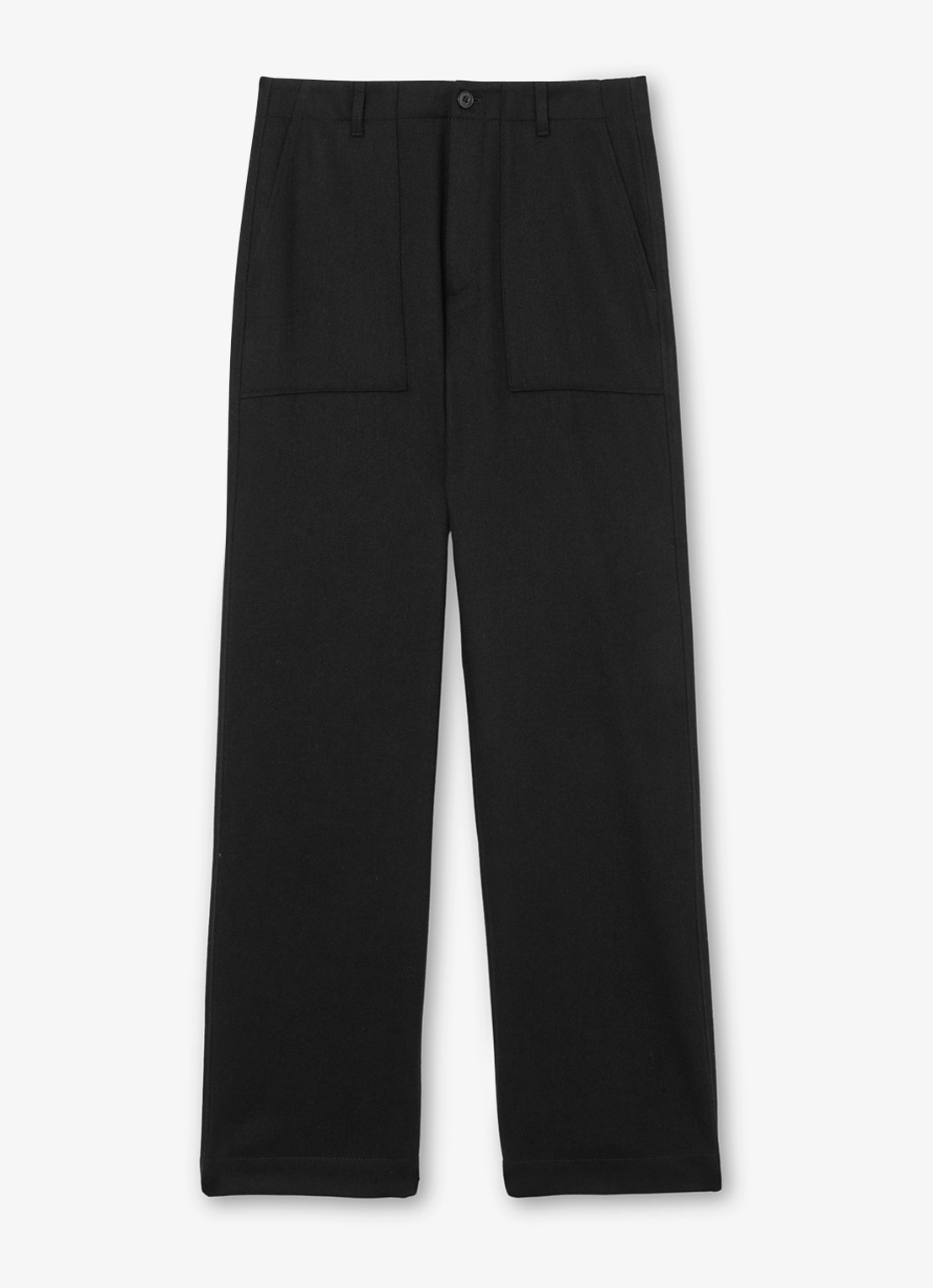 Reiss Loose fit pantalon met steekzakken - voorkant 2 black / zwart