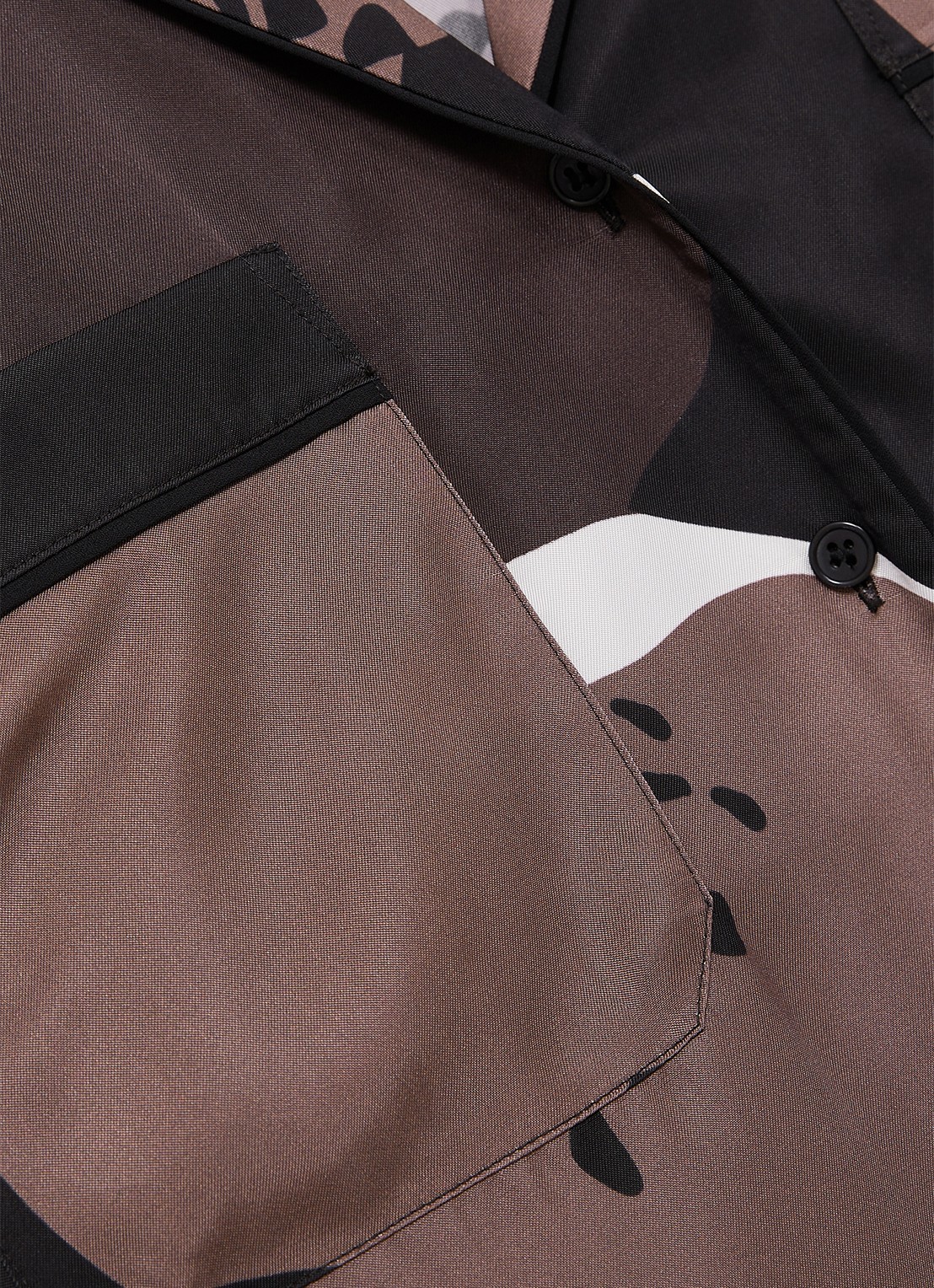 Reiss Lottie blouse met bloemenprint - detail 3 bruin