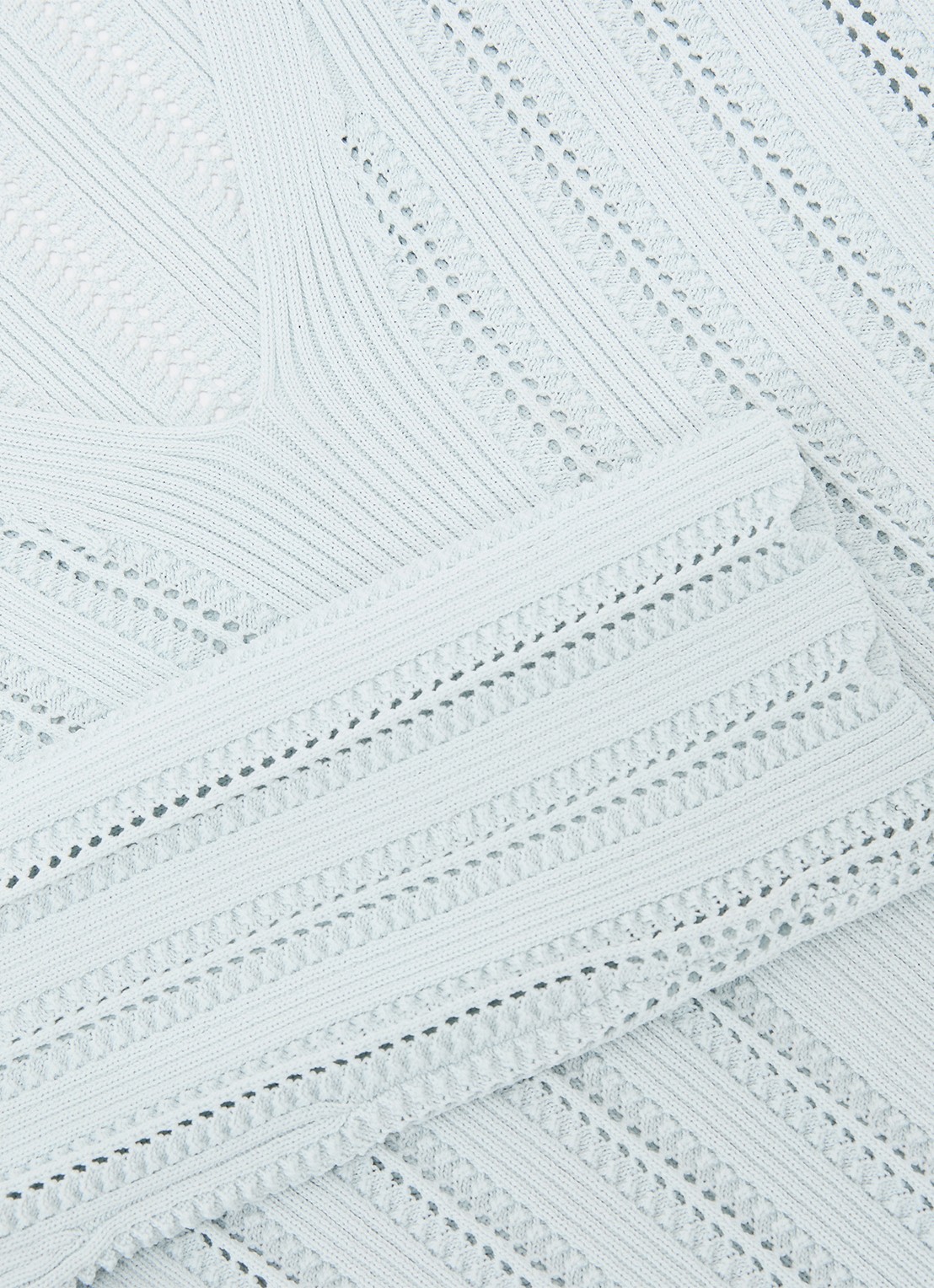 Reiss Loui ribgebreide trui met streepprint  - detail 5 blauw