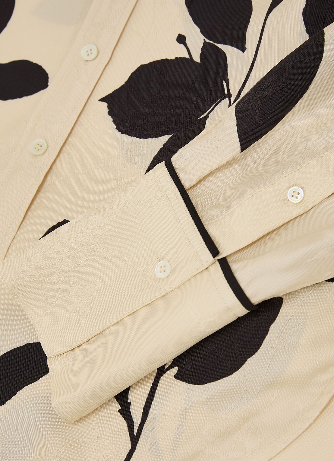 Reiss Lyla blouse met paisley dessin - detail 5 creme