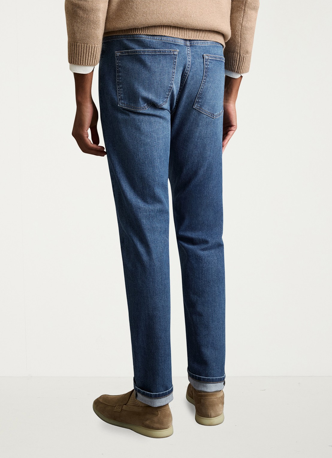 Reiss Maddison tapered fit jeans - achterkant indigo