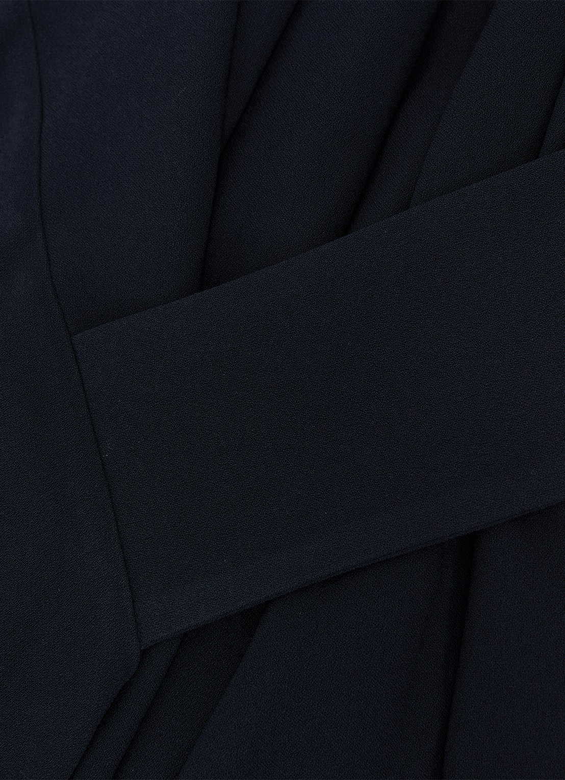 Reiss Maeve midi jurk met gedrapeerd detail - detail 5 donkerblauw