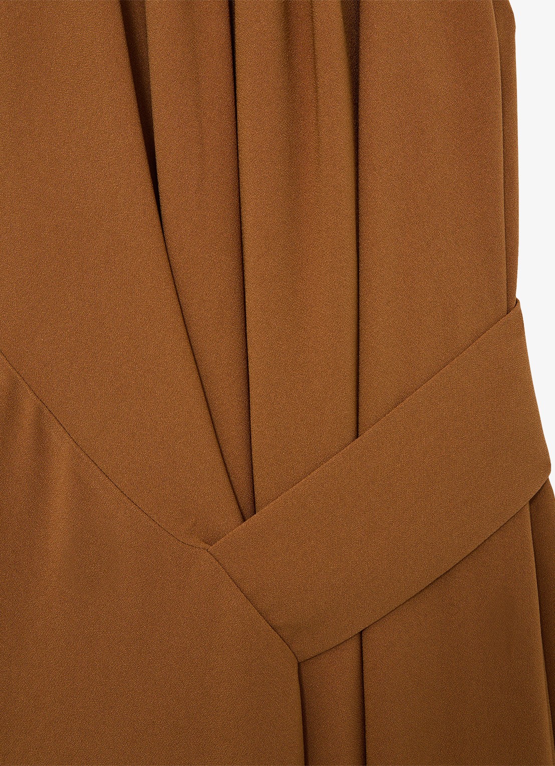 Reiss Maeve midi jurk met gedrapeerd detail - detail 6 oranje
