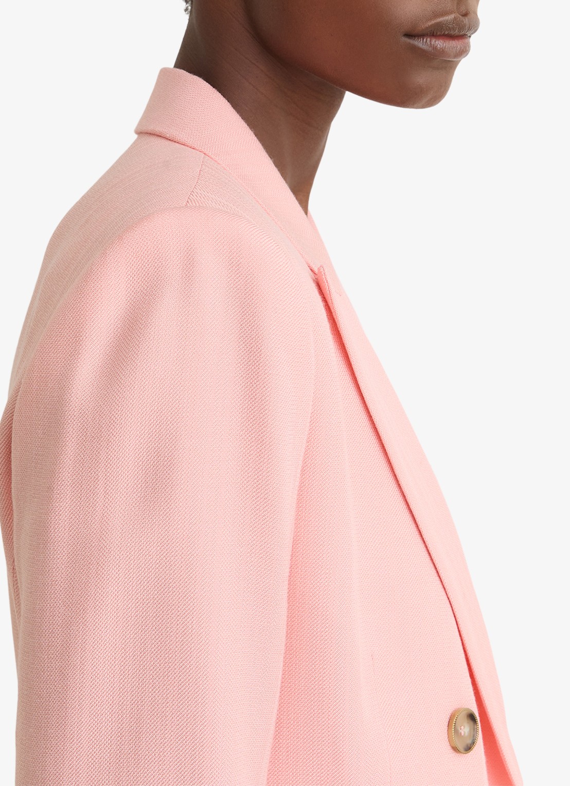 Reiss Magda double-breasted blazer met klepzakken  - detail 4 oudroze