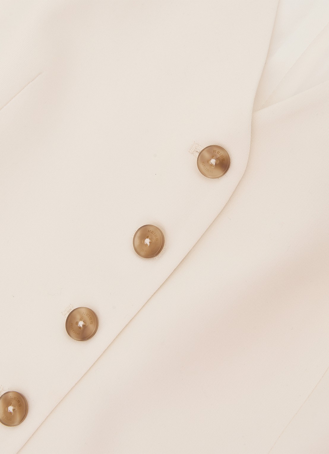 Reiss Malin gilet met V-hals - detail 5 creme