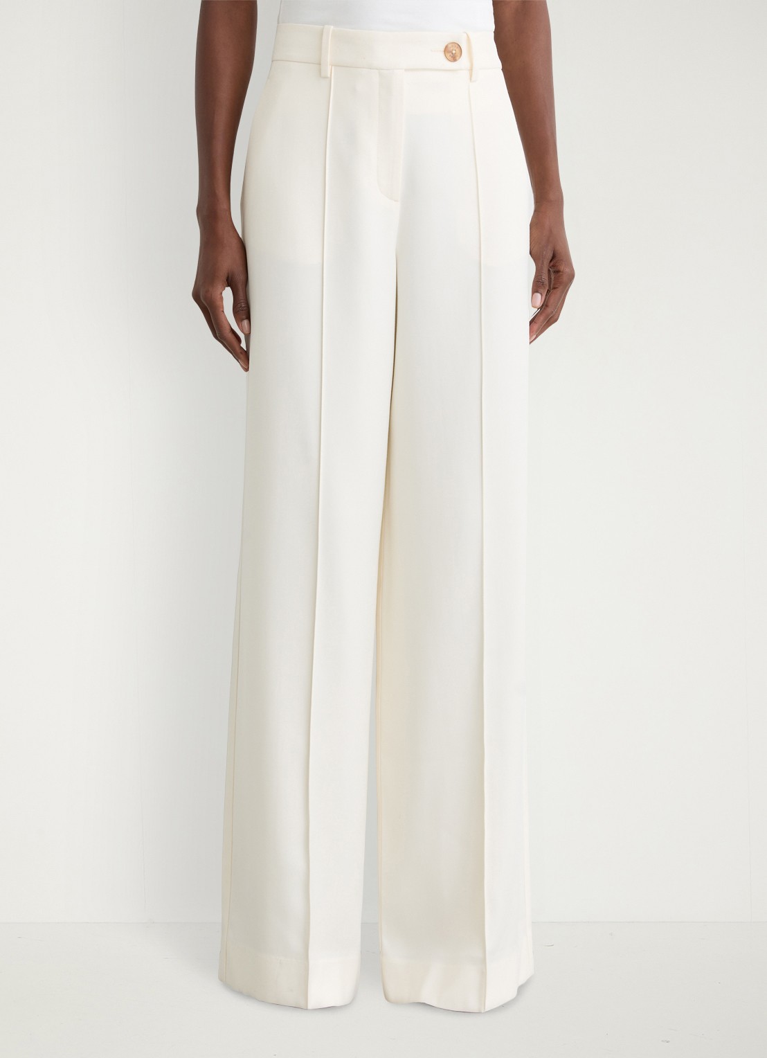Reiss Malin wide fit pantalon met steekzakken - detail 4 beige
