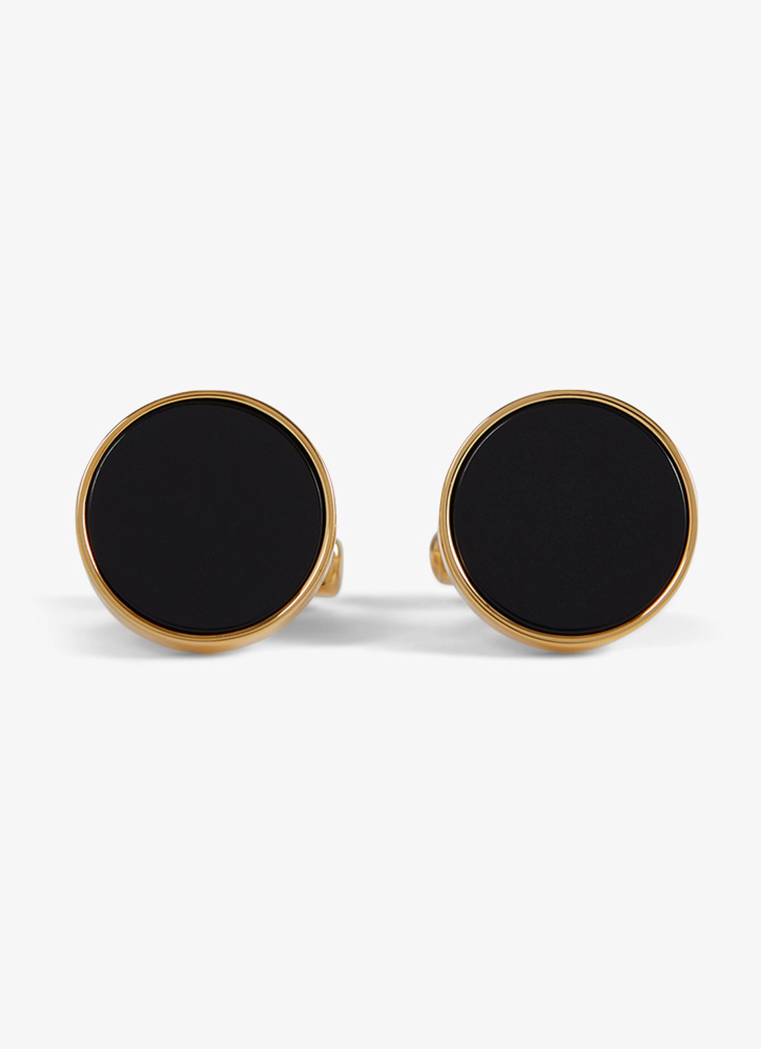 Reiss Manchetknopen met logo - voorkant goud