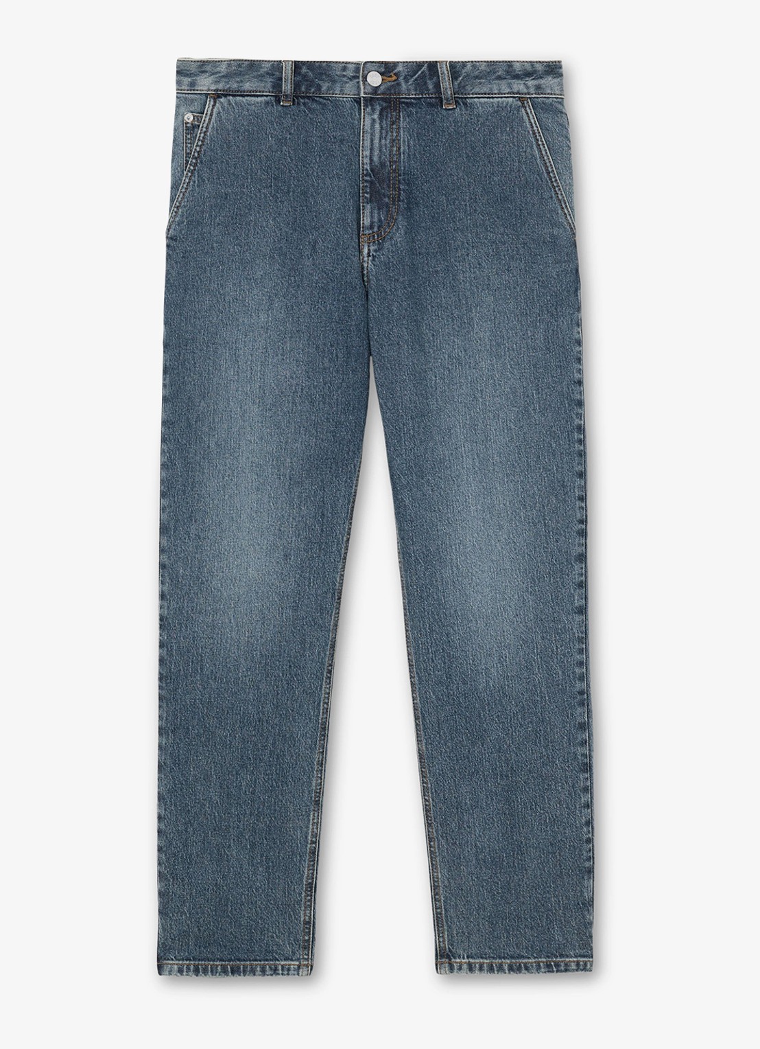 Reiss Manhattan straigt let jeans met steekzakken - voorkant 2 indigo