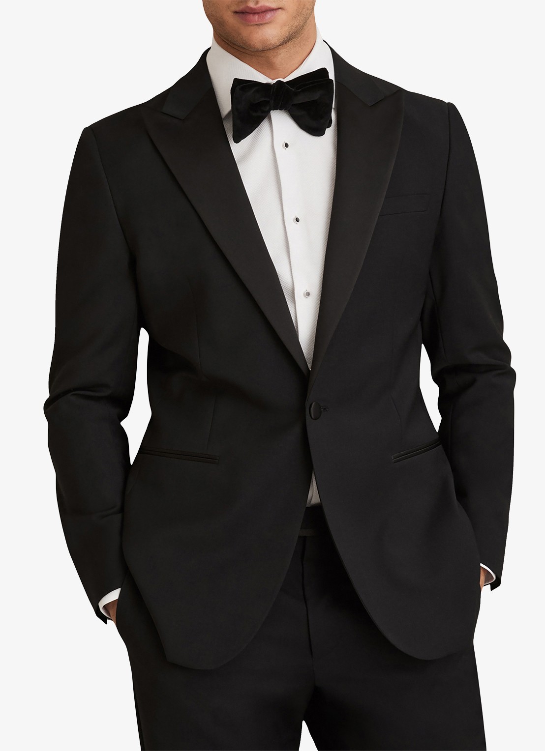 Reiss Marcel regular fit overhemd met structuur - detail 4 wit