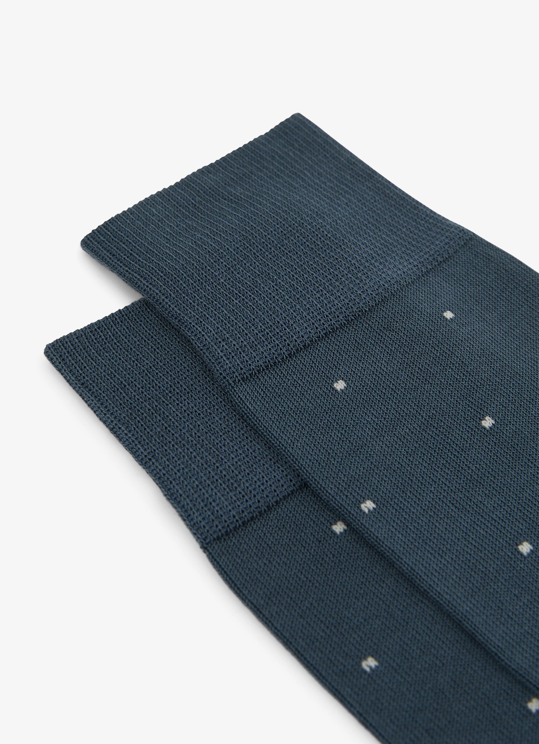 Reiss Mario sokken met stippenprint - detail 3 donkerblauw