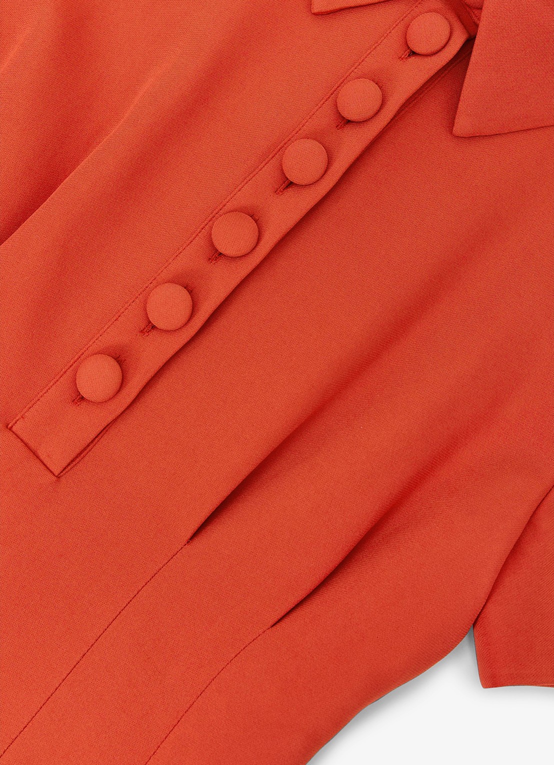 Reiss Marlie mini jurk met kraag - detail 7 orange
