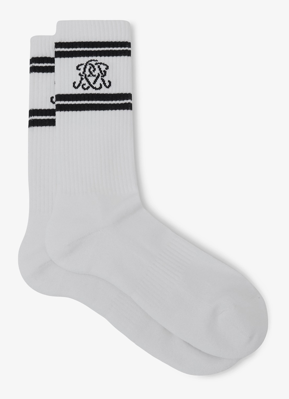 Reiss Maurice sokken in katoenblend met logo - detail wit
