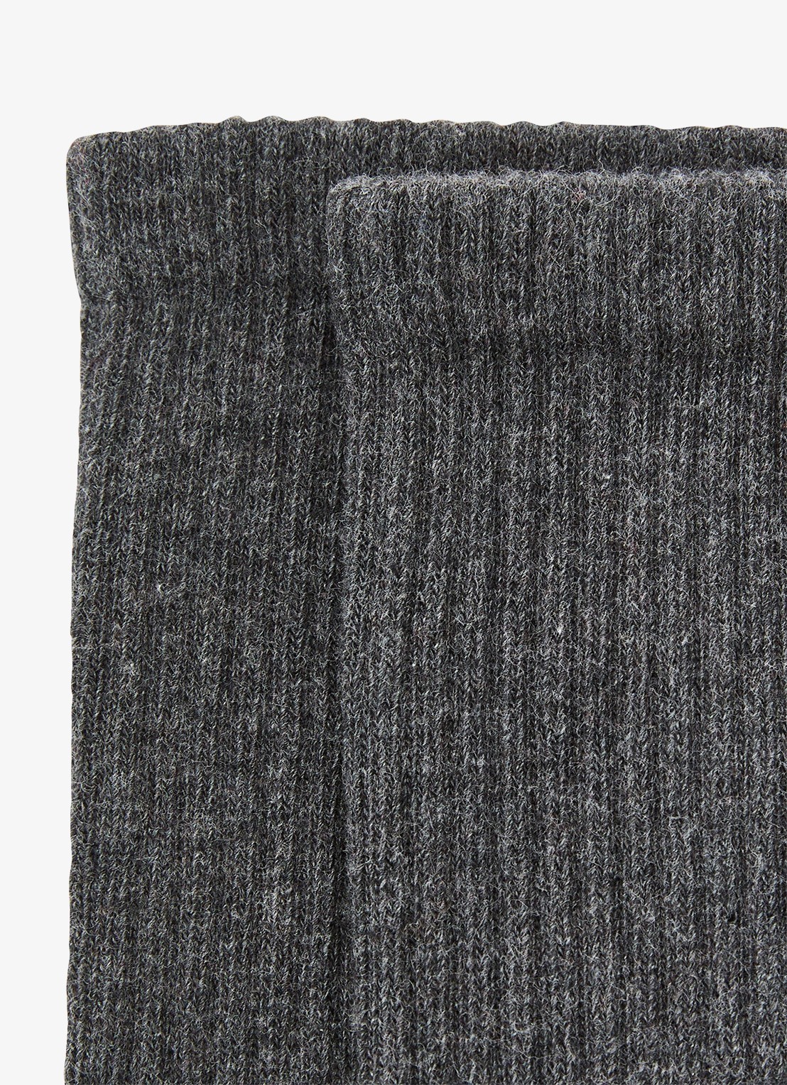 Reiss Maxim sokken met ribstructuur - detail 2 donkergrijs