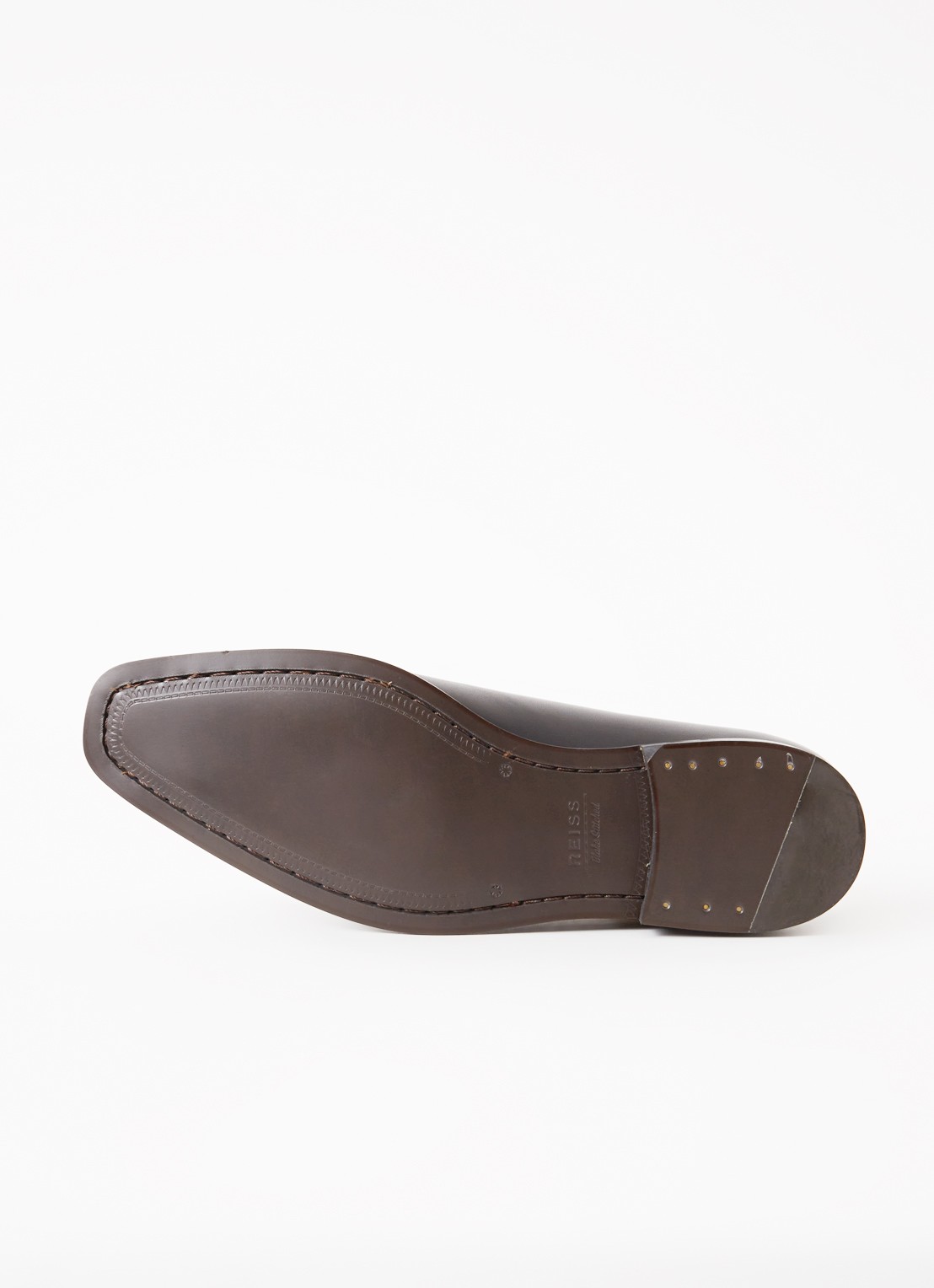 Reiss Mead veterschoen van leer - detail 5 zwart