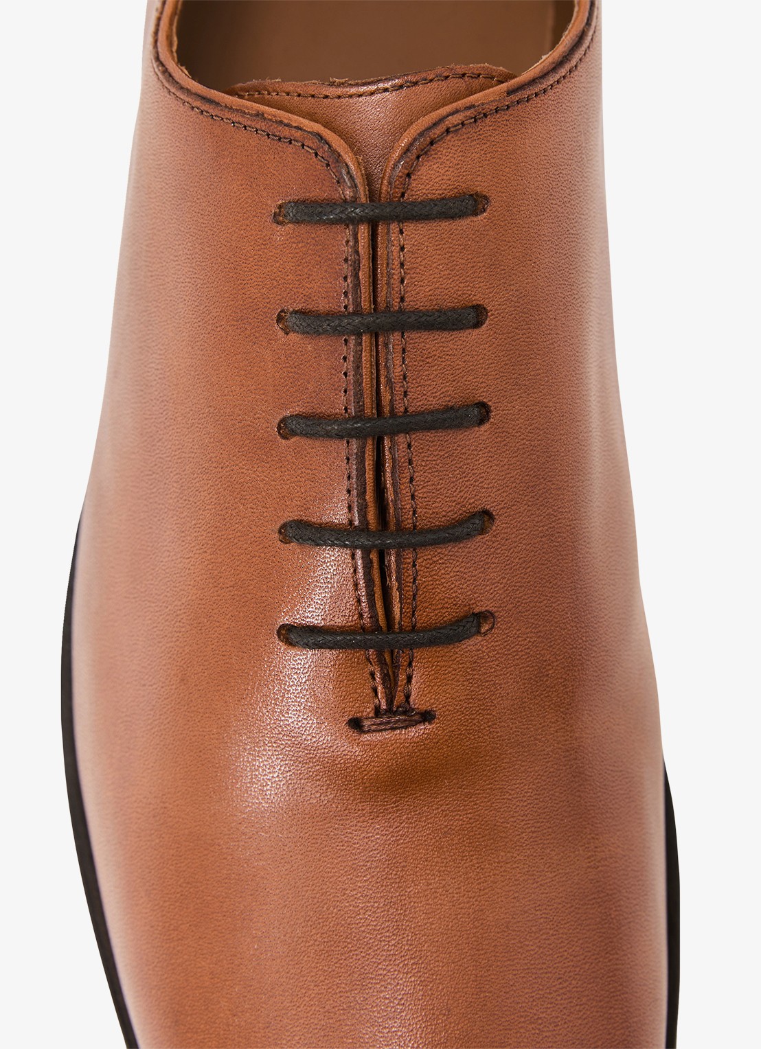 Reiss Mead veterschoen van leer - detail 4 bruin