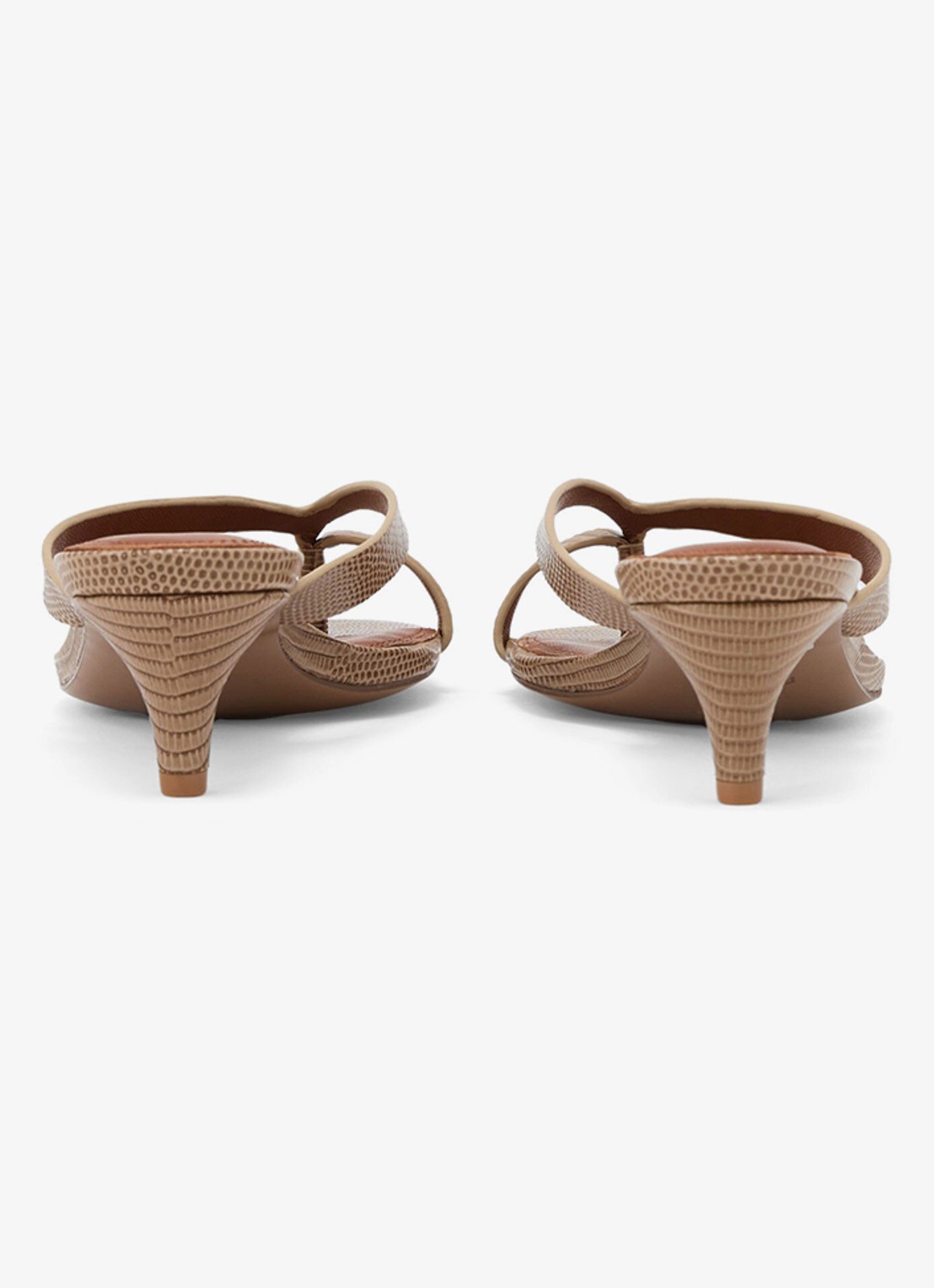 Reiss Mia sandalette van leer  - detail 5 beige