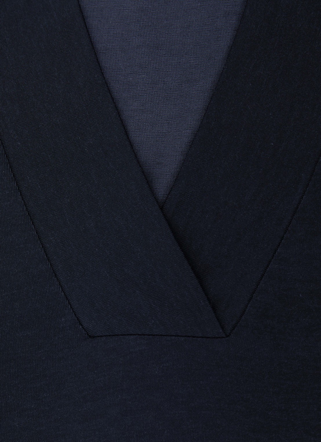 Reiss Miley top met V-hals - detail 3 donkerblauw