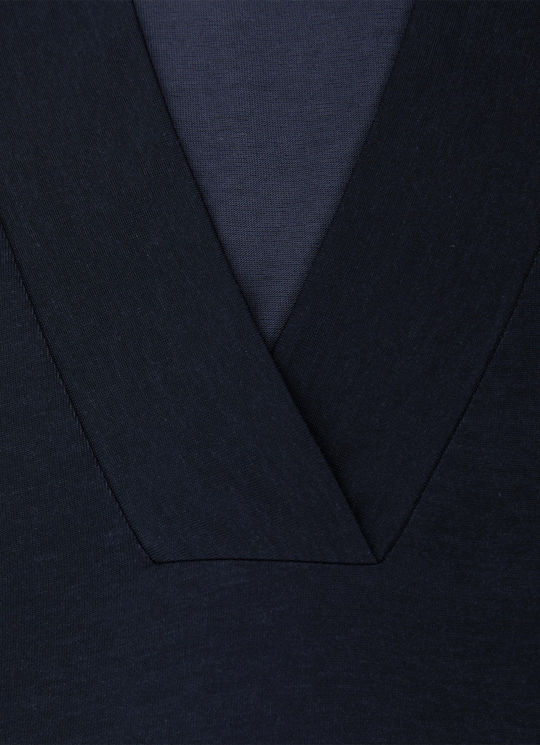 Reiss Miley top met V-hals - detail 3 donkerblauw