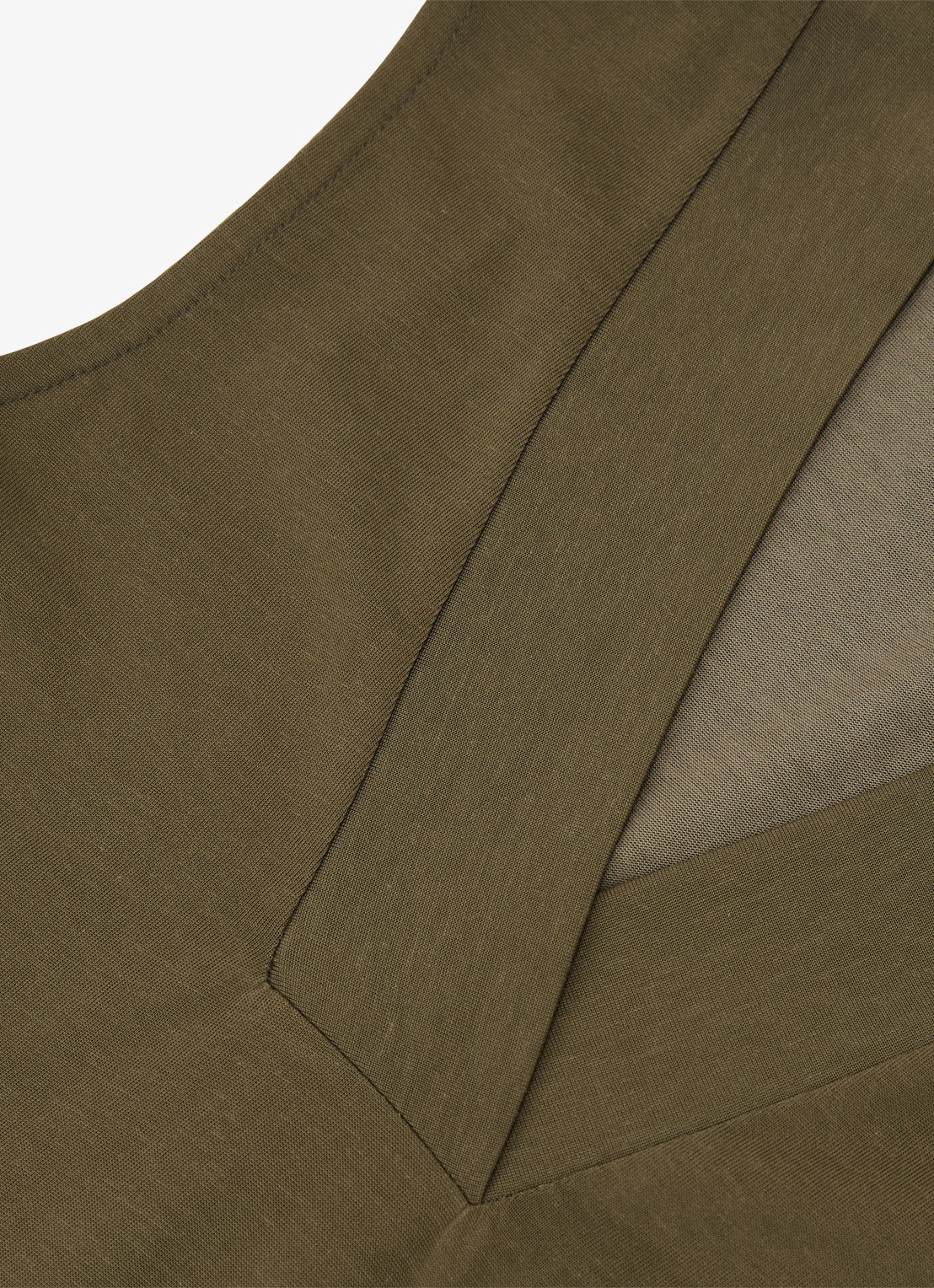 Reiss Miley top met V-hals - detail 6 khaki