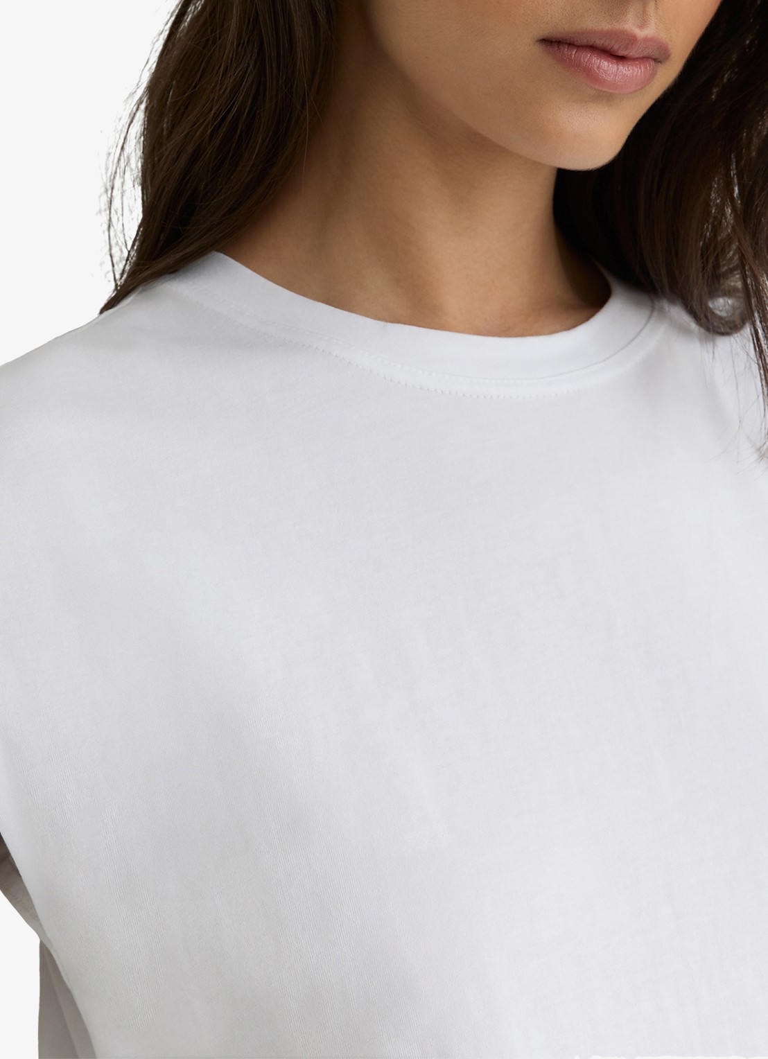 Reiss Millie T-shirt met ronde hals - detail 5 wit