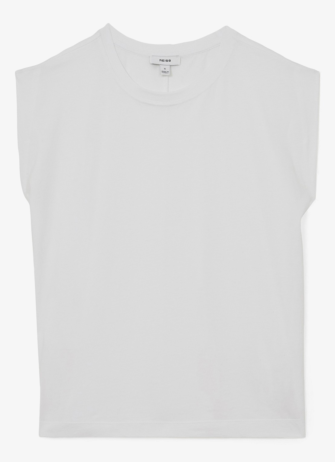 Reiss Millie T-shirt met ronde hals - voorkant 2 wit