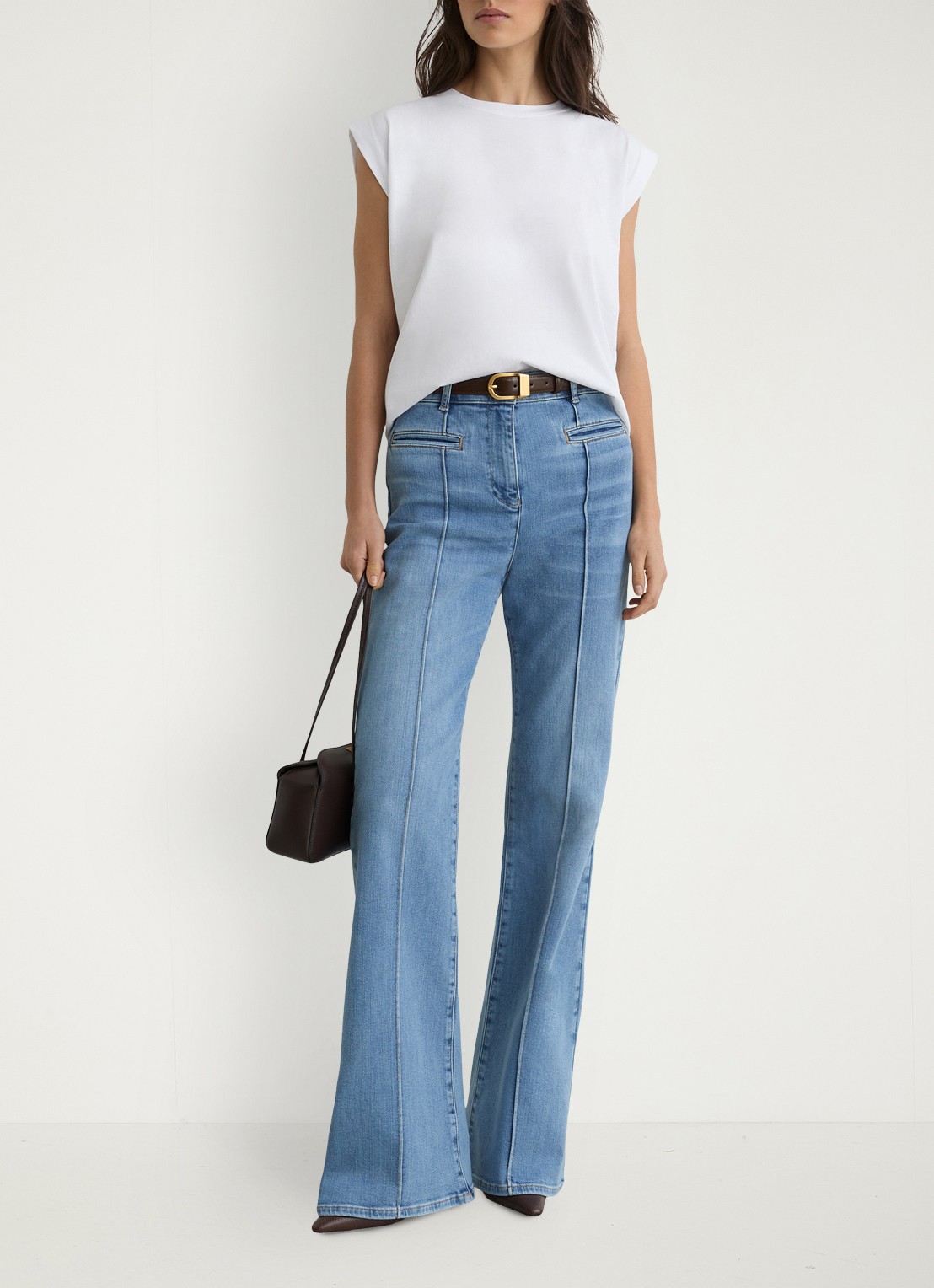 Reiss Millie T-shirt met ronde hals - voorkant 3 wit