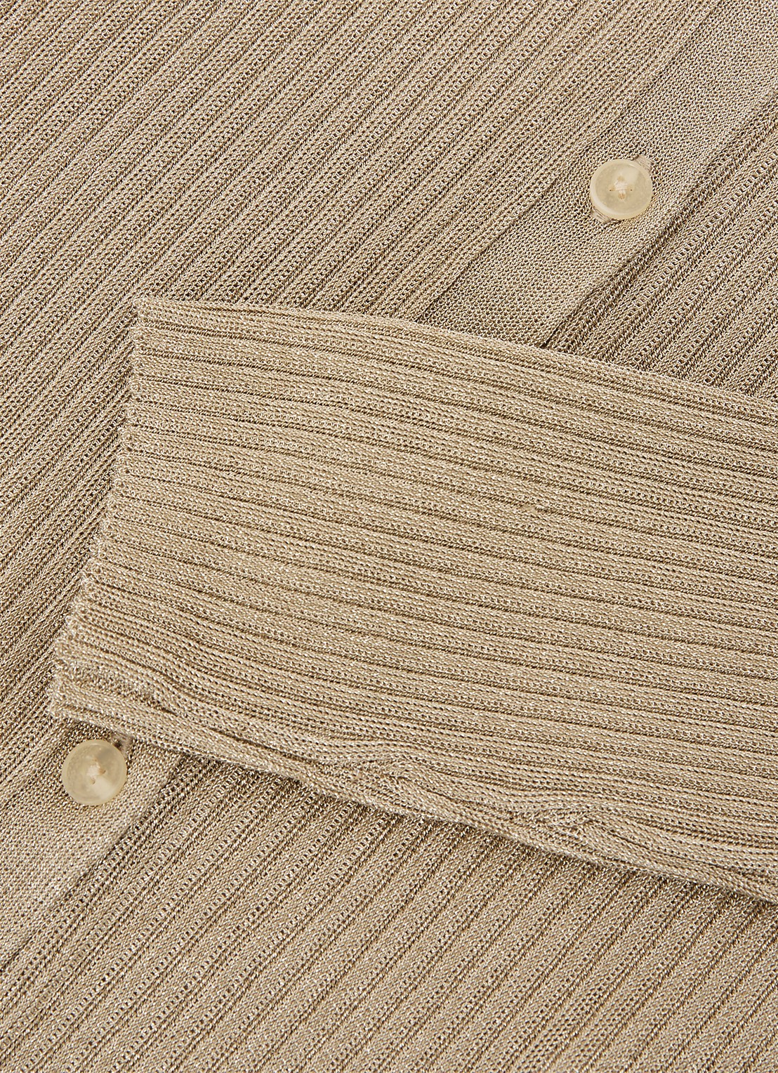 Reiss Milo fijngebreid vest met lurex - detail 4 goud