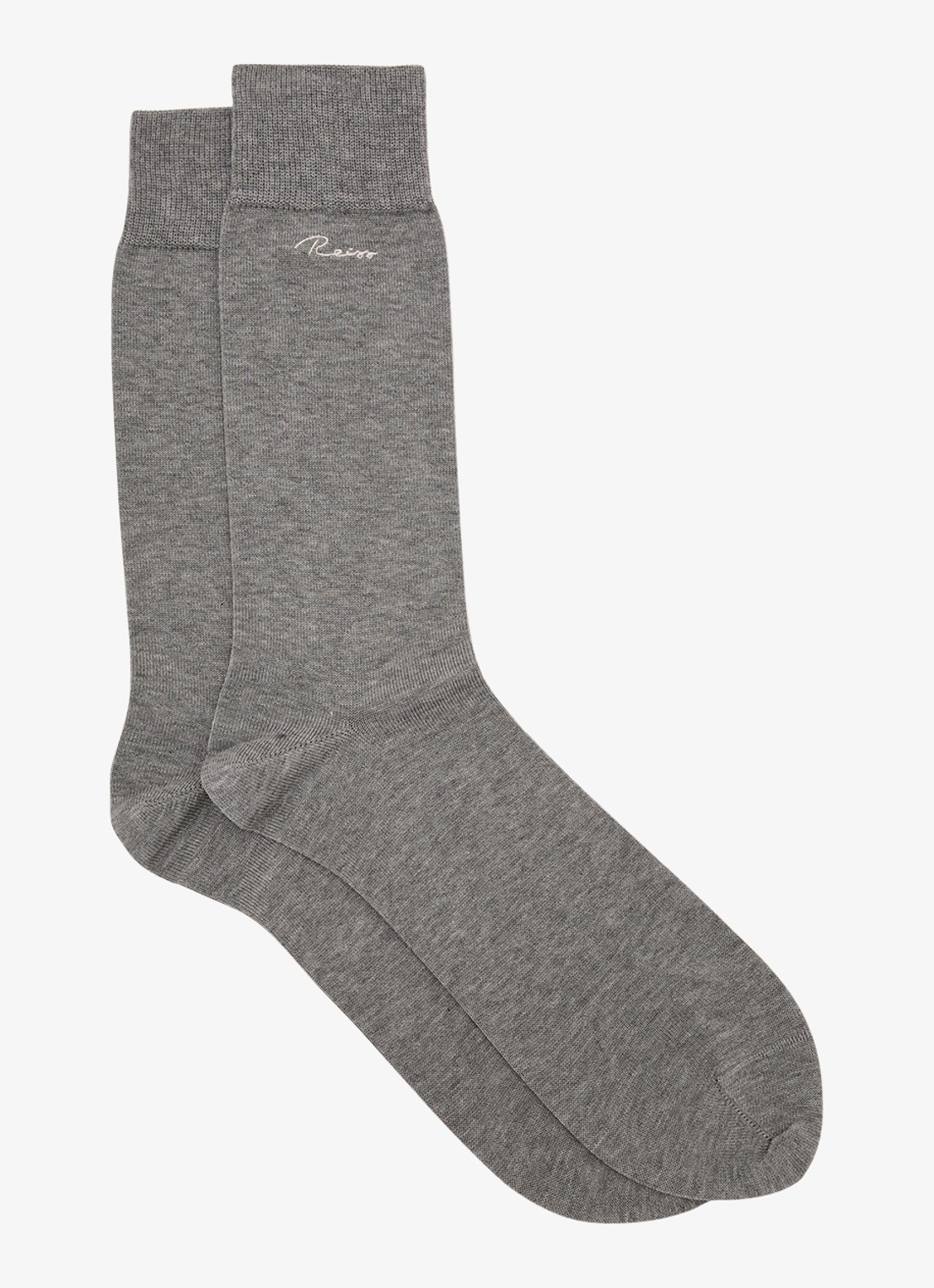 Reiss Milo sokken in katoenblend met logo - voorkant grey / grijs