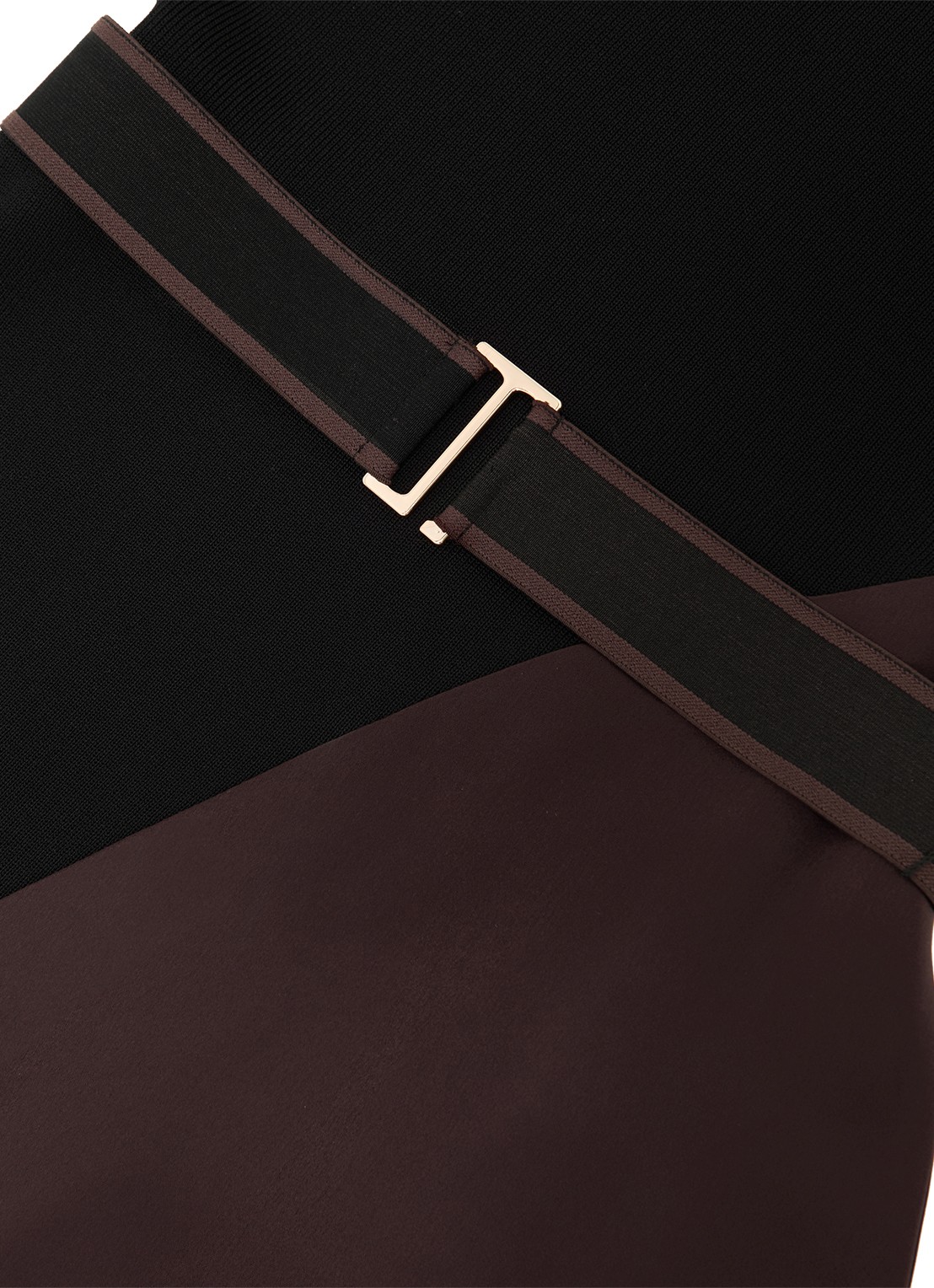 Reiss Misty midi A-lijn jurk met ceintuur - detail 6 zwart