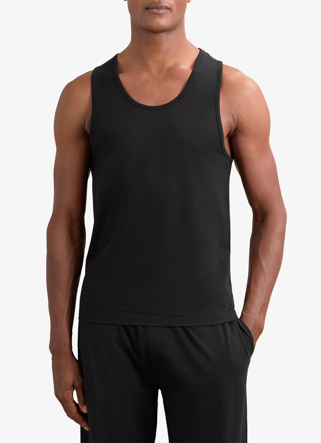 Reiss Monty singlet van katoen in 2-pack - detail wit