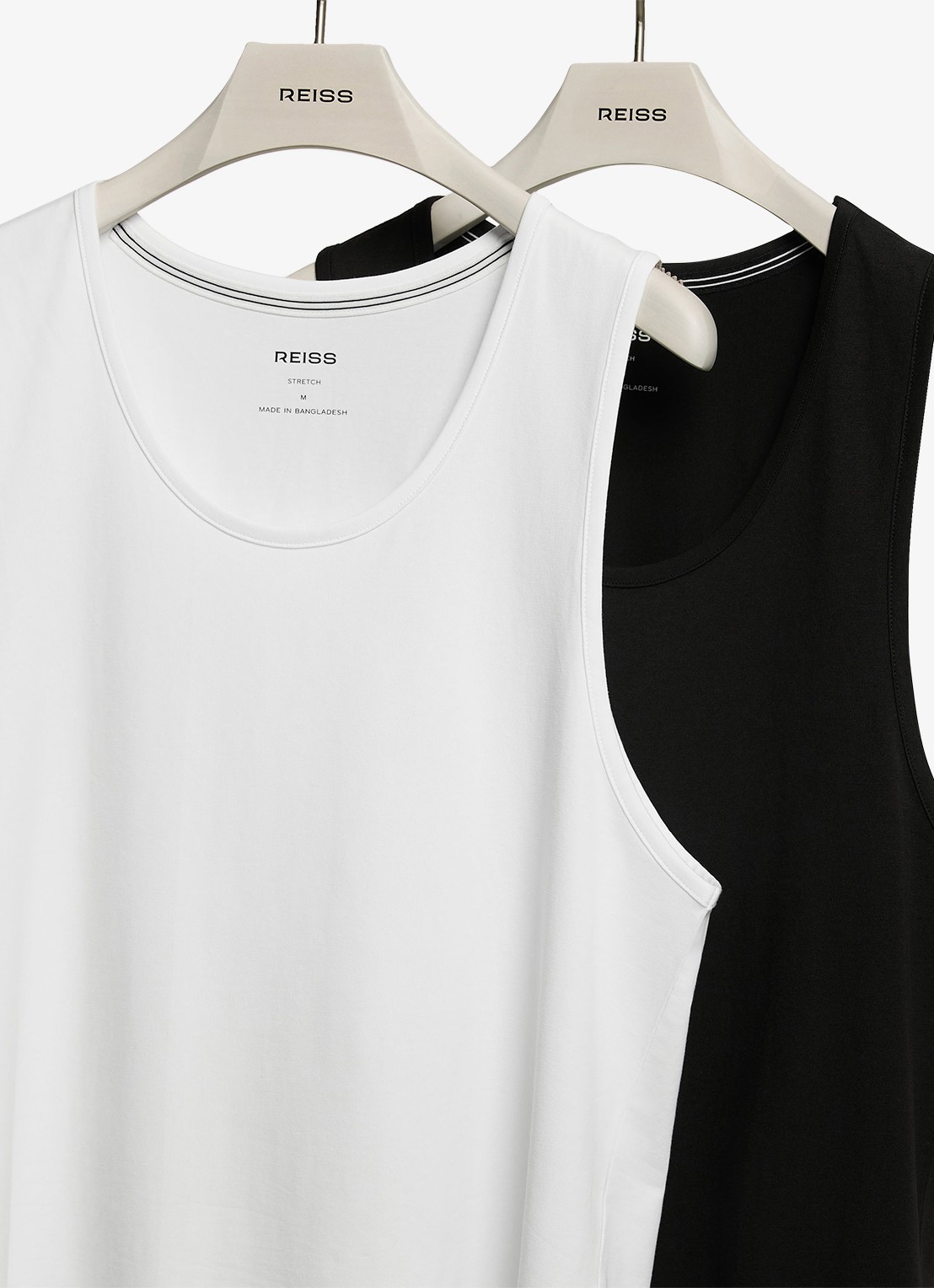 Reiss Monty singlet van katoen in 2-pack - detail 2 wit