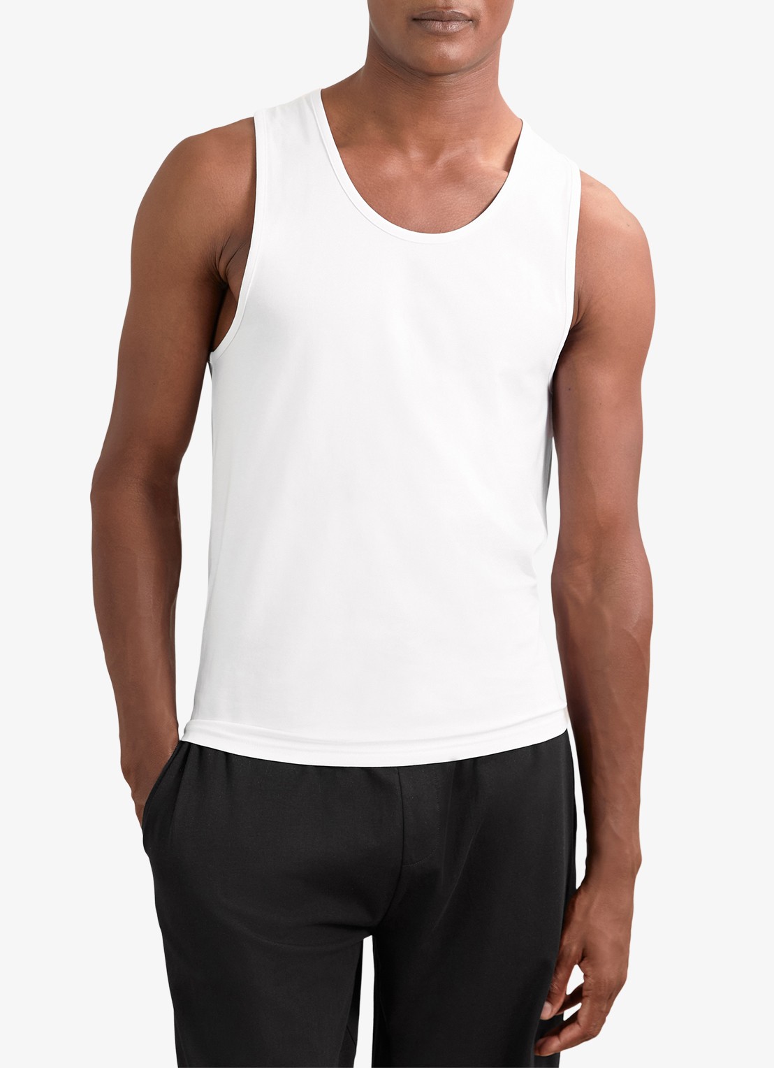 Reiss Monty singlet van katoen in 2-pack - detail 3 wit
