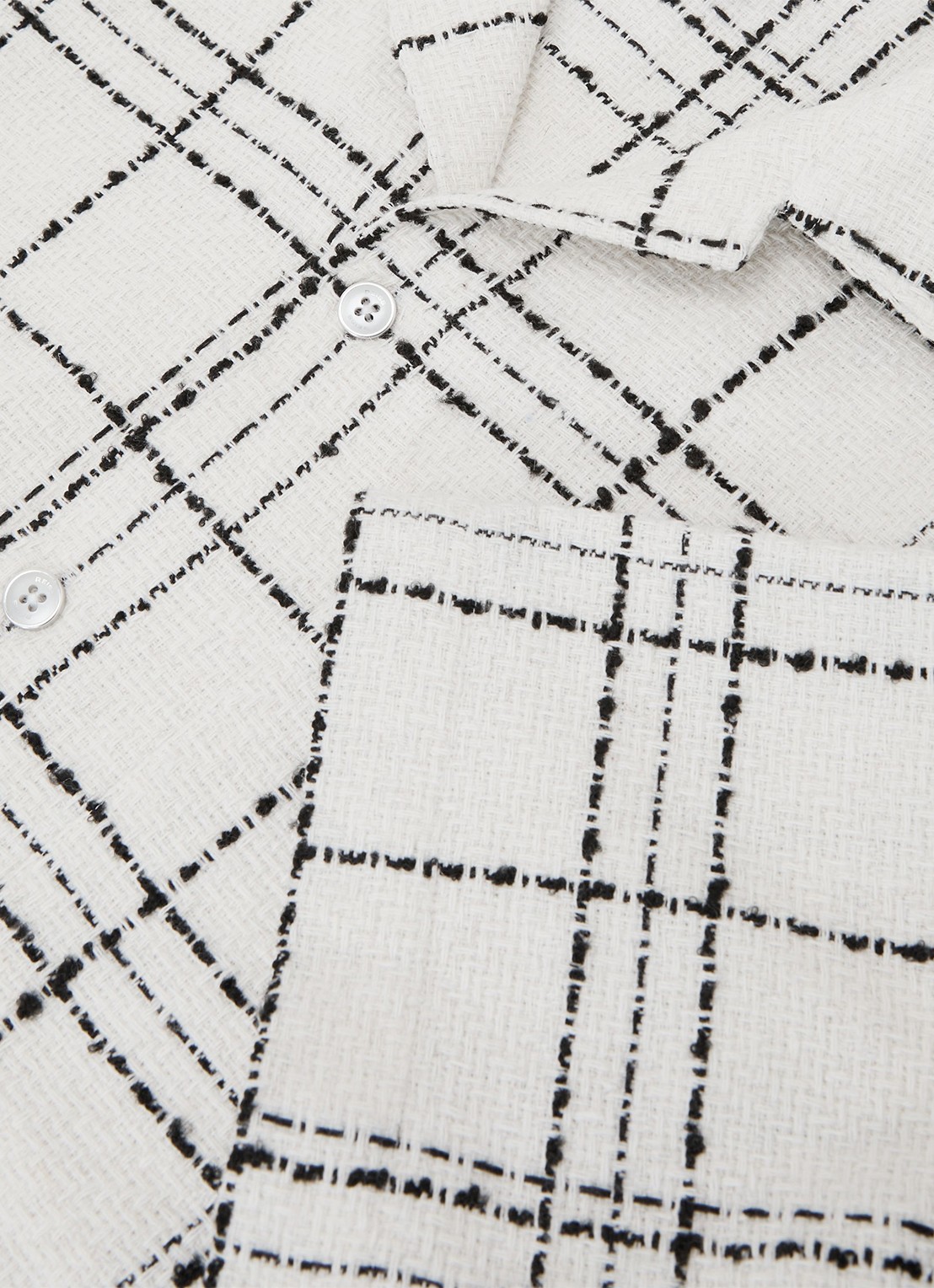 Reiss Moran regular fit overhemd met ruitdessin - detail 4 wit