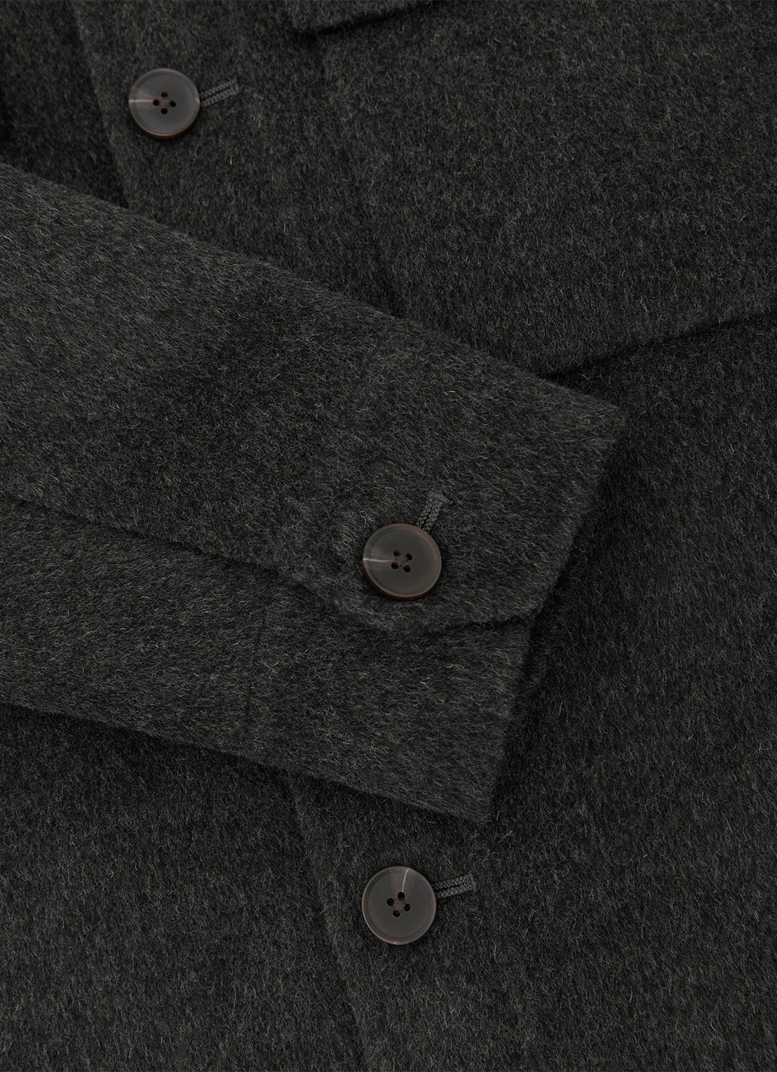 Reiss Net jack in wolblend met borstzakken - detail 3 donkergrijs