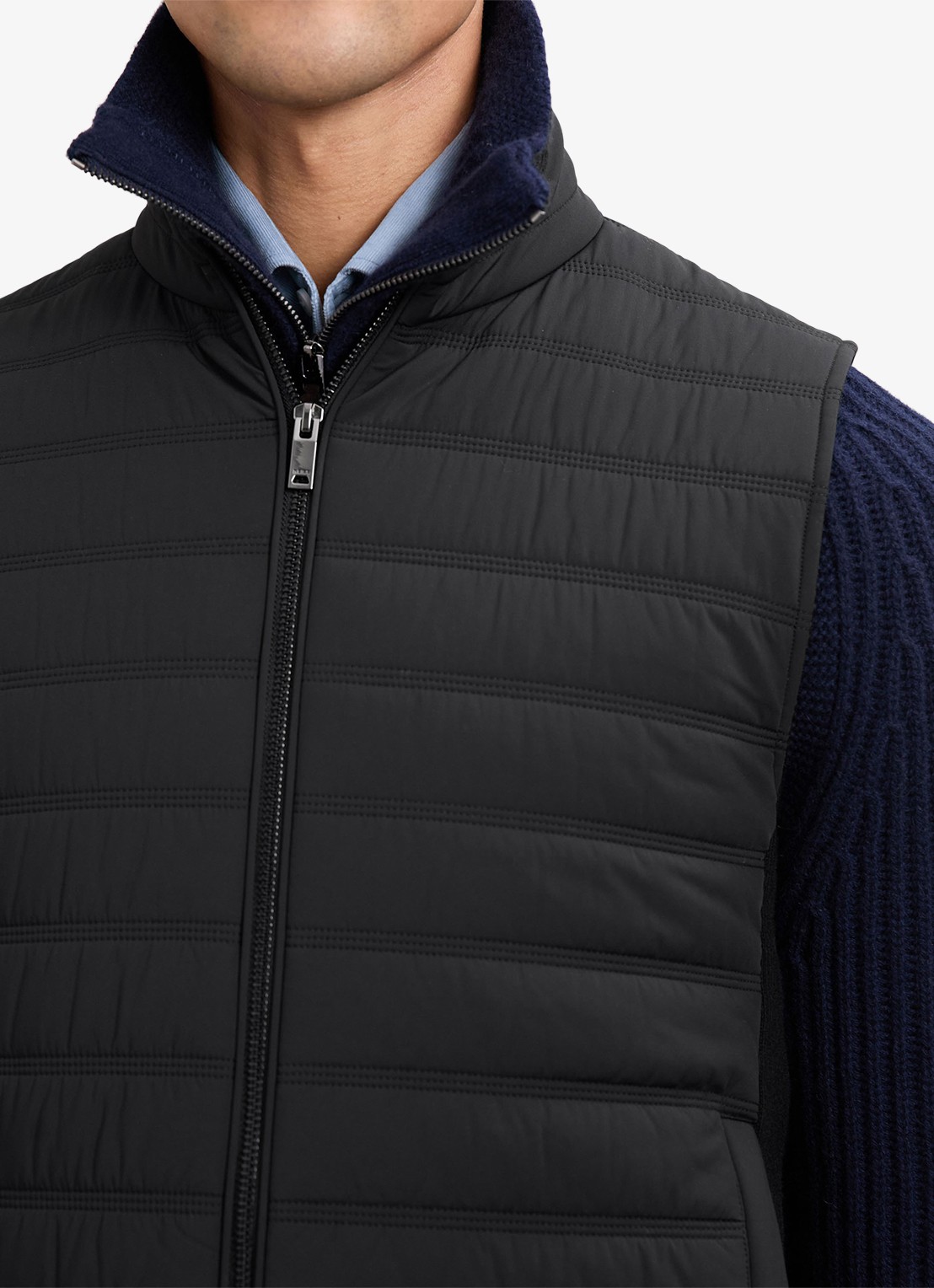 Reiss Newford bodywarmer met steekzakken - detail 6 black / zwart