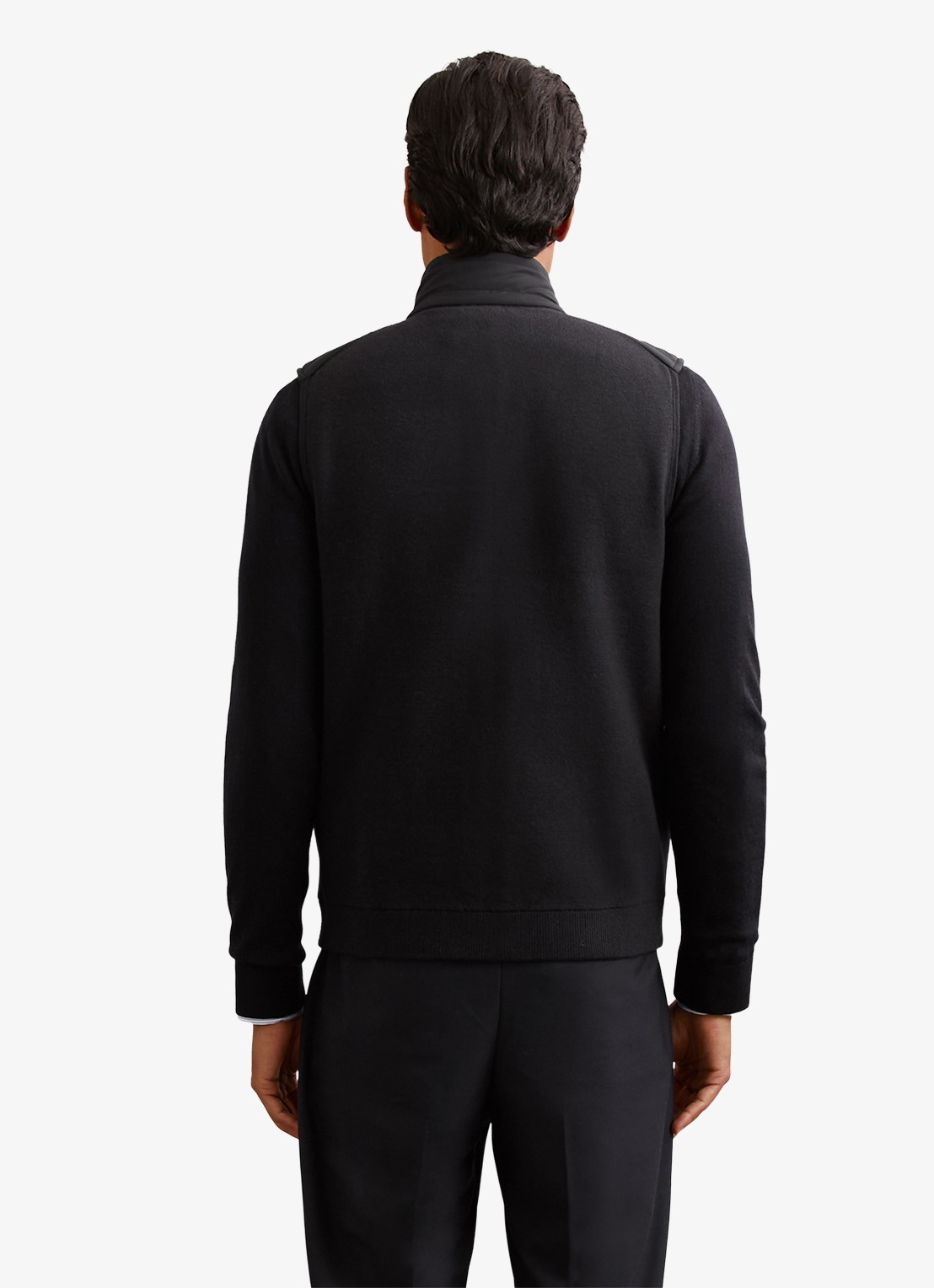 Reiss Newford bodywarmer met steekzakken - achterkant navy / blauw