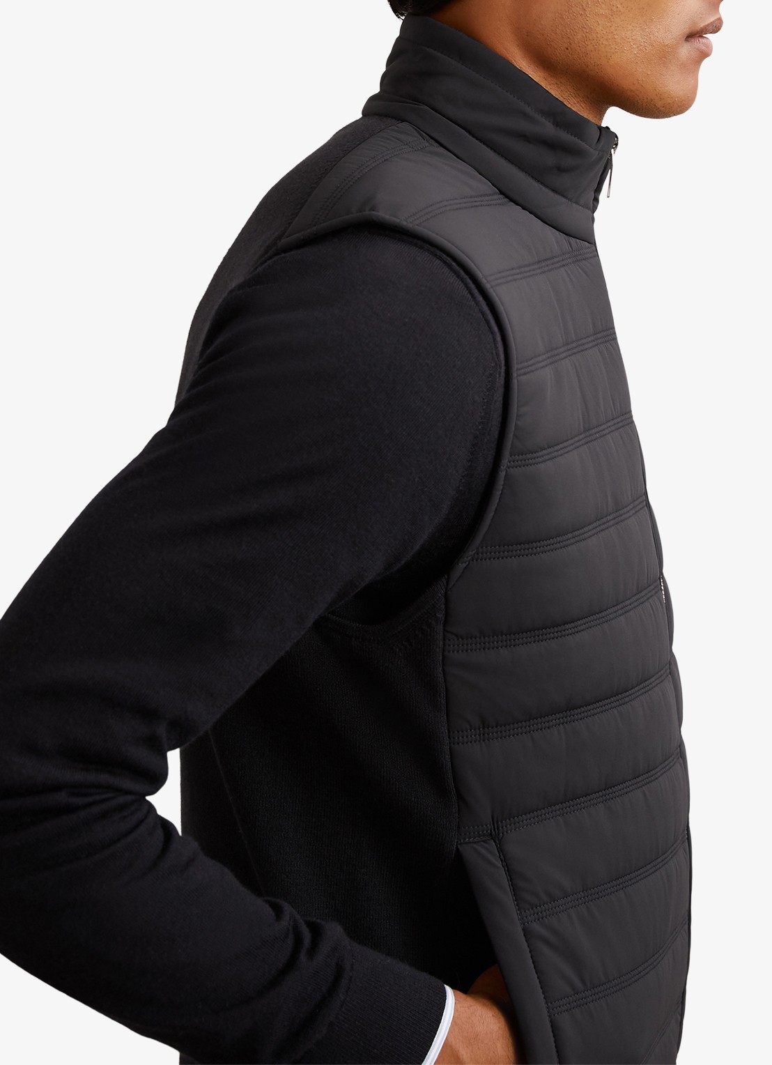 Reiss Newford bodywarmer met steekzakken - detail 4 navy / blauw