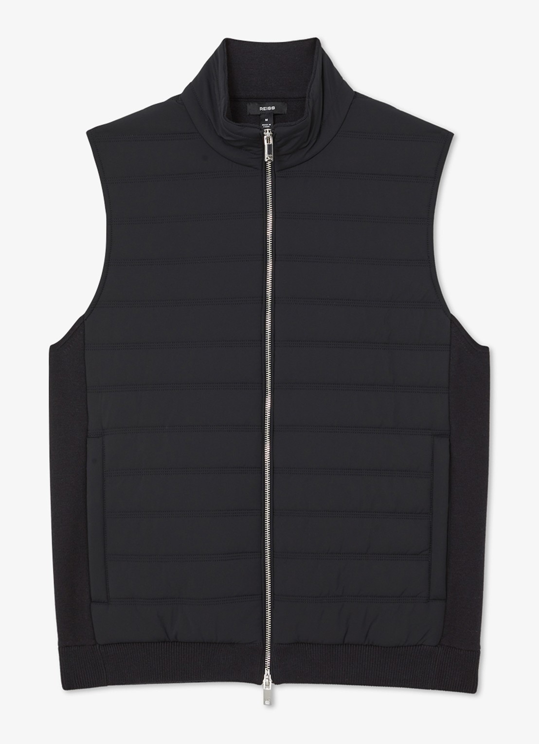 Reiss Newford bodywarmer met steekzakken - voorkant 5 navy / blauw